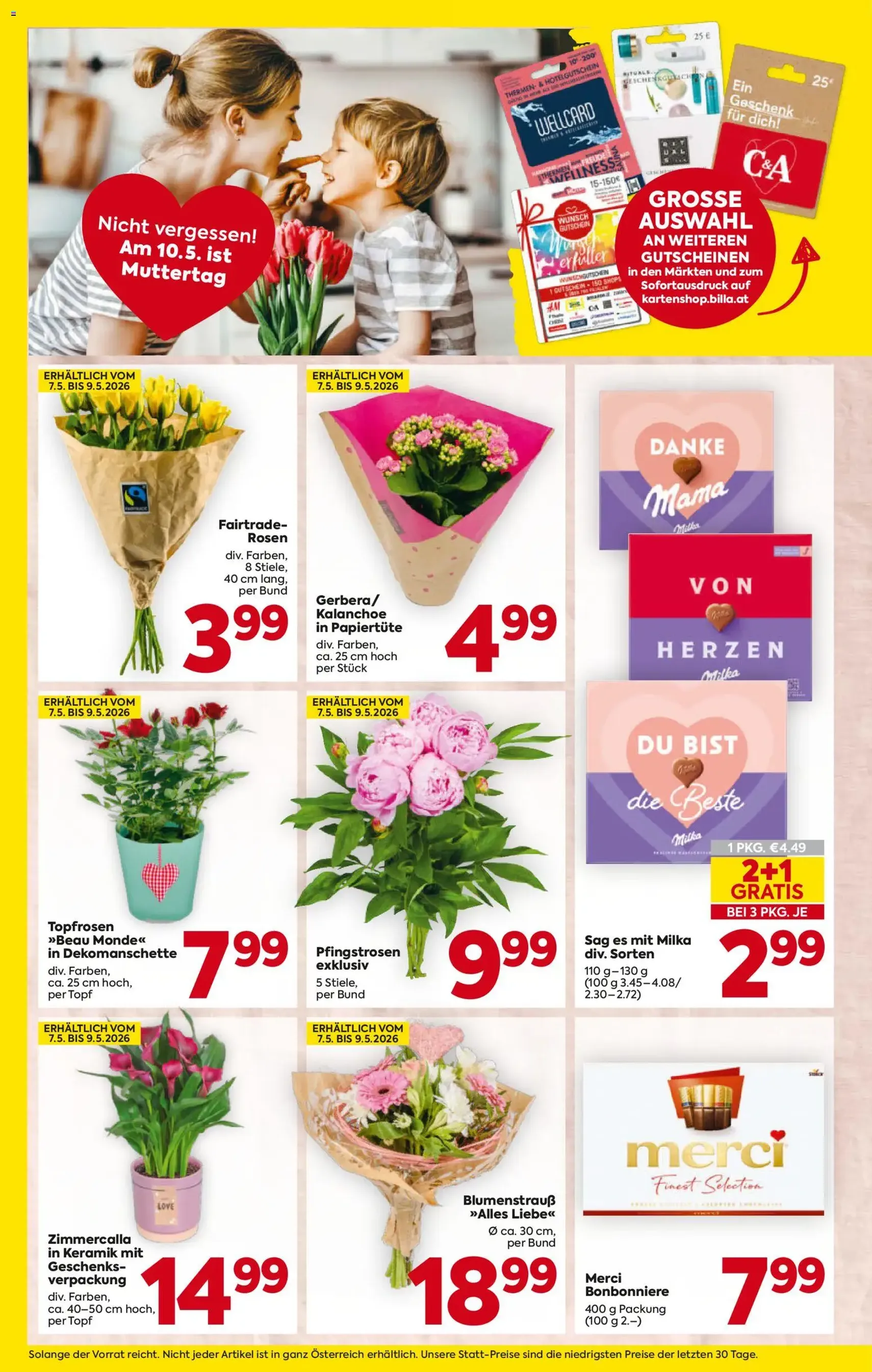 Billa - Flugblatt - Gültiger Prospekt ab 07.05.2026, Seite 4 von insgesamt 20