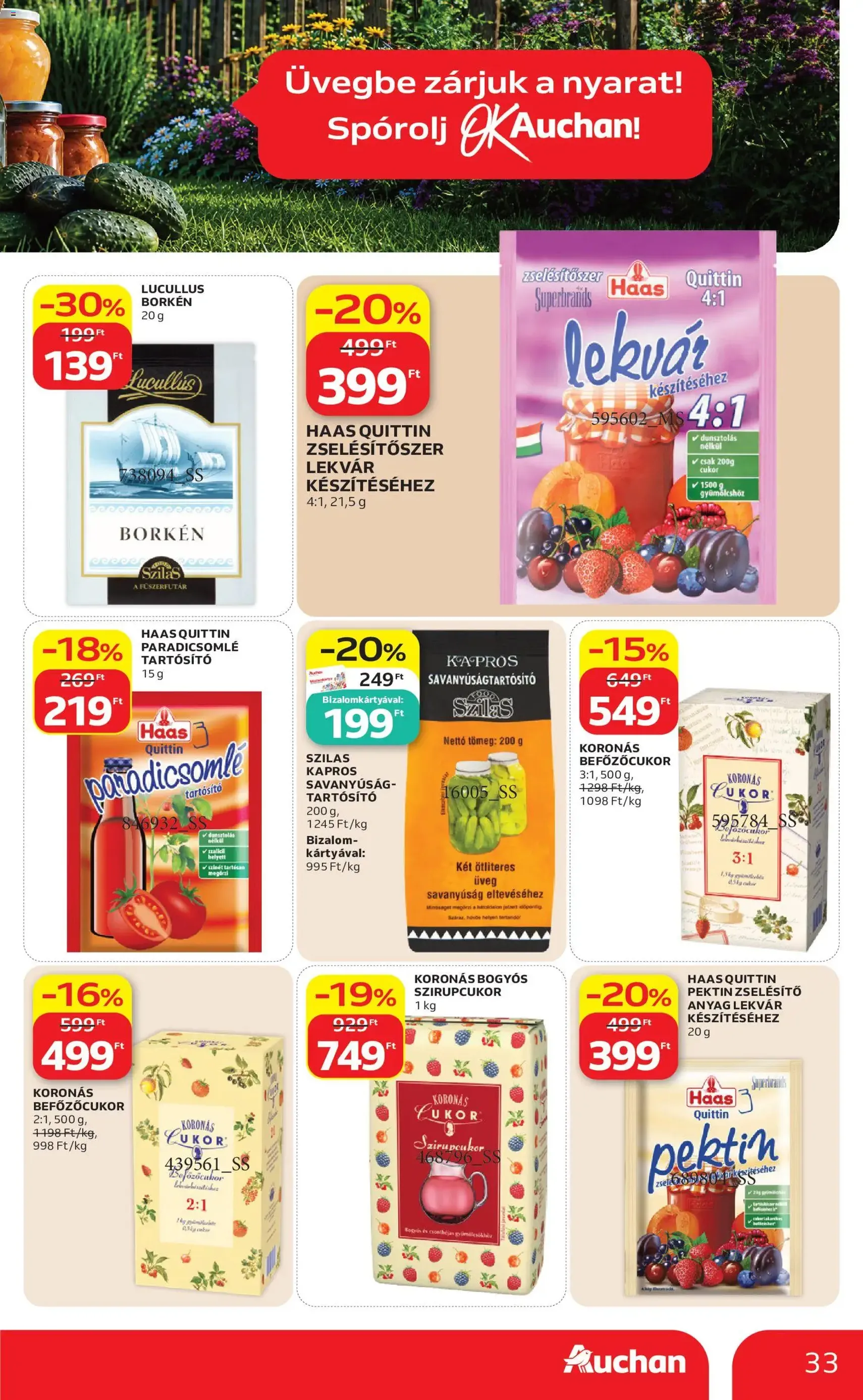 Auchan akciós újság - 2026.06.25. érvényes szórólap 33 oldal 38 oldalból