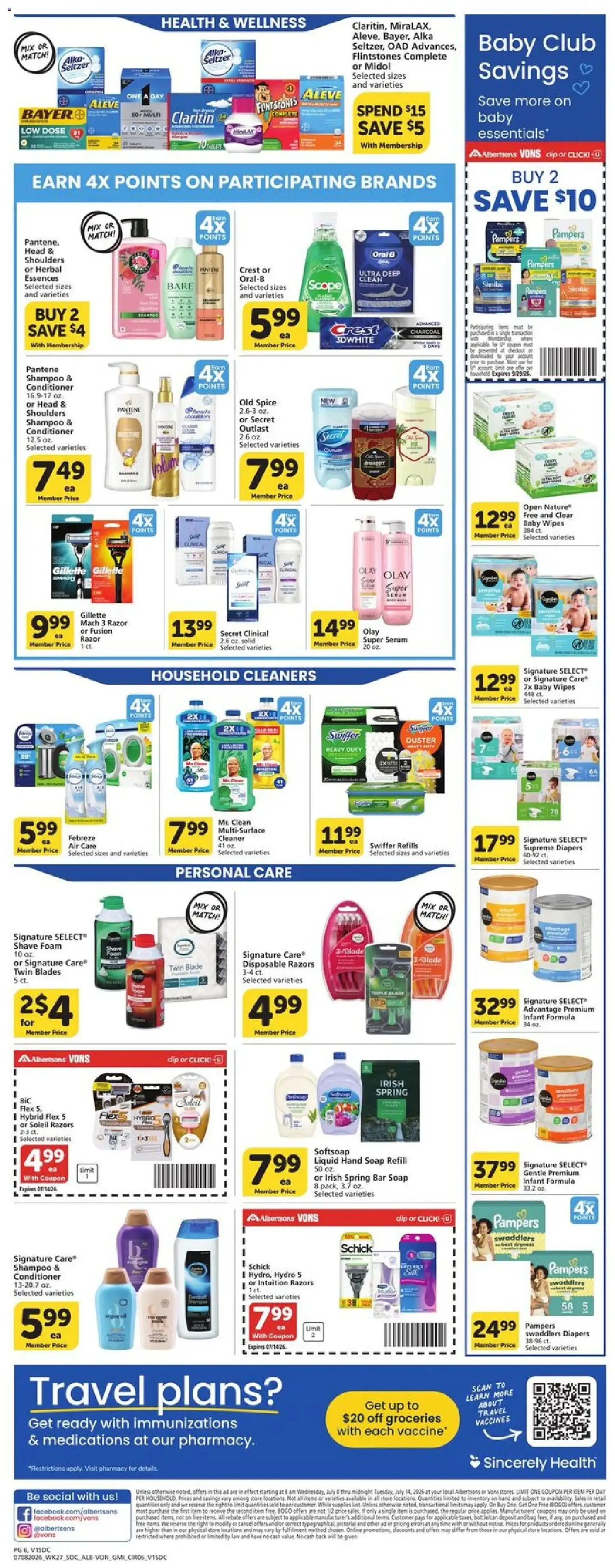 Vons Weekly Ad - valid flyer from 07/08/2026, page 5 of 6