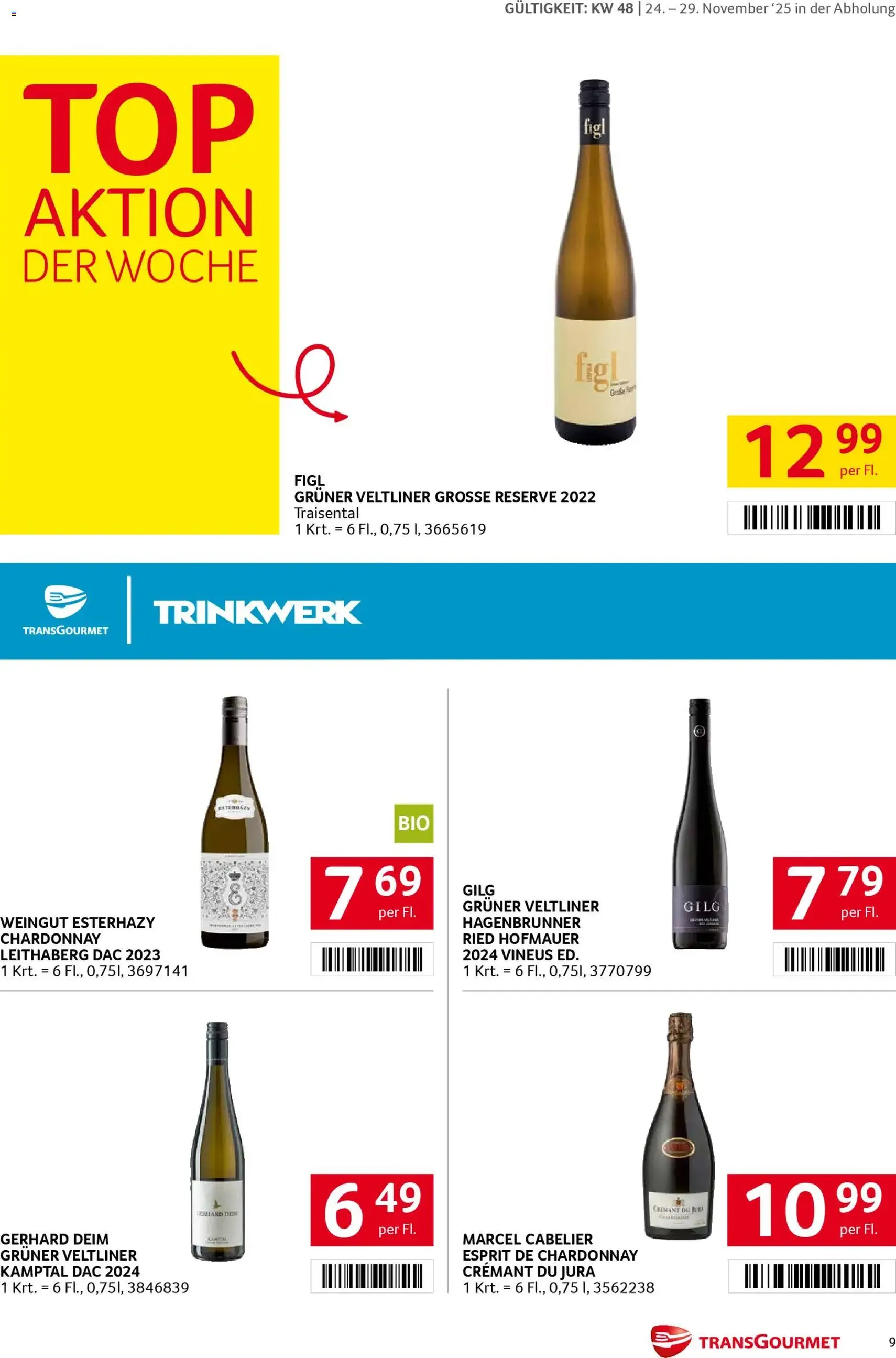 Transgourmet Flugblatt - Gültiger Prospekt ab 24.11.2025, Seite 9 von insgesamt 32