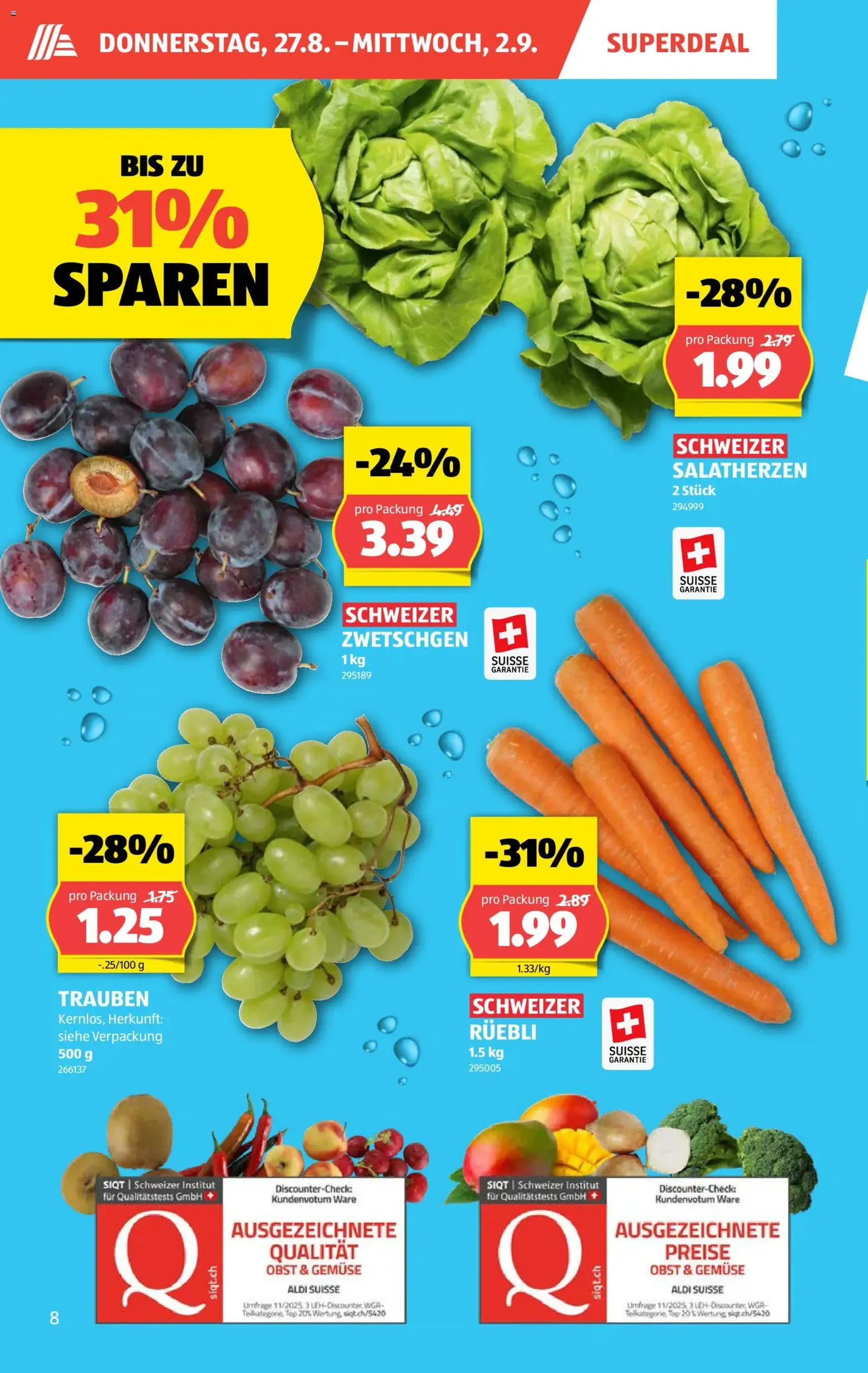Aldi aktionen - Gültiger Prospekt ab 27.08.2026, Seite 8 von insgesamt 35