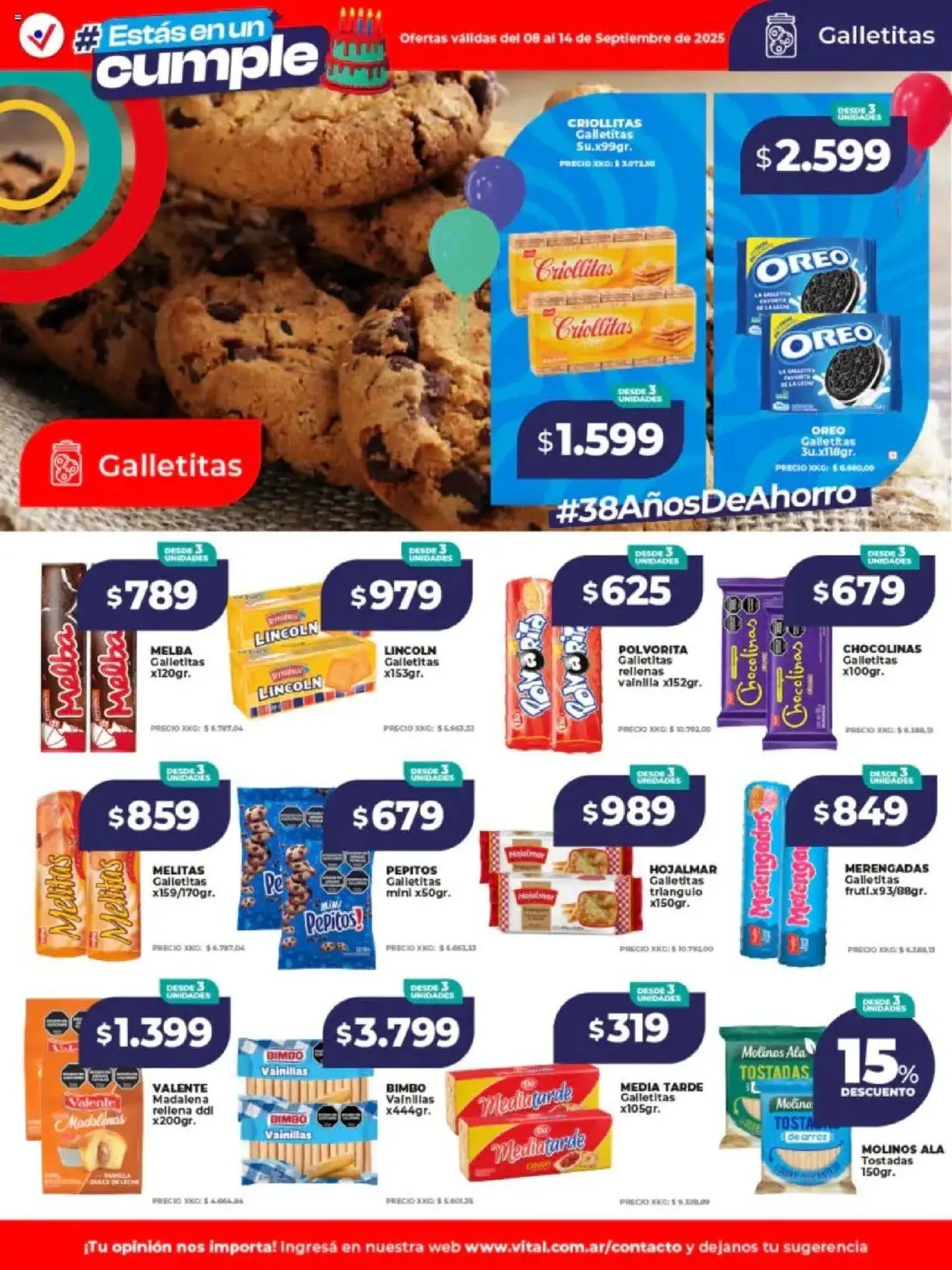 Vital ofertas - folleto válido desde 08/09/2025 página 19 de 21 Vital ofertas - folleto válido desde 08/09/2025 página 19 de 21