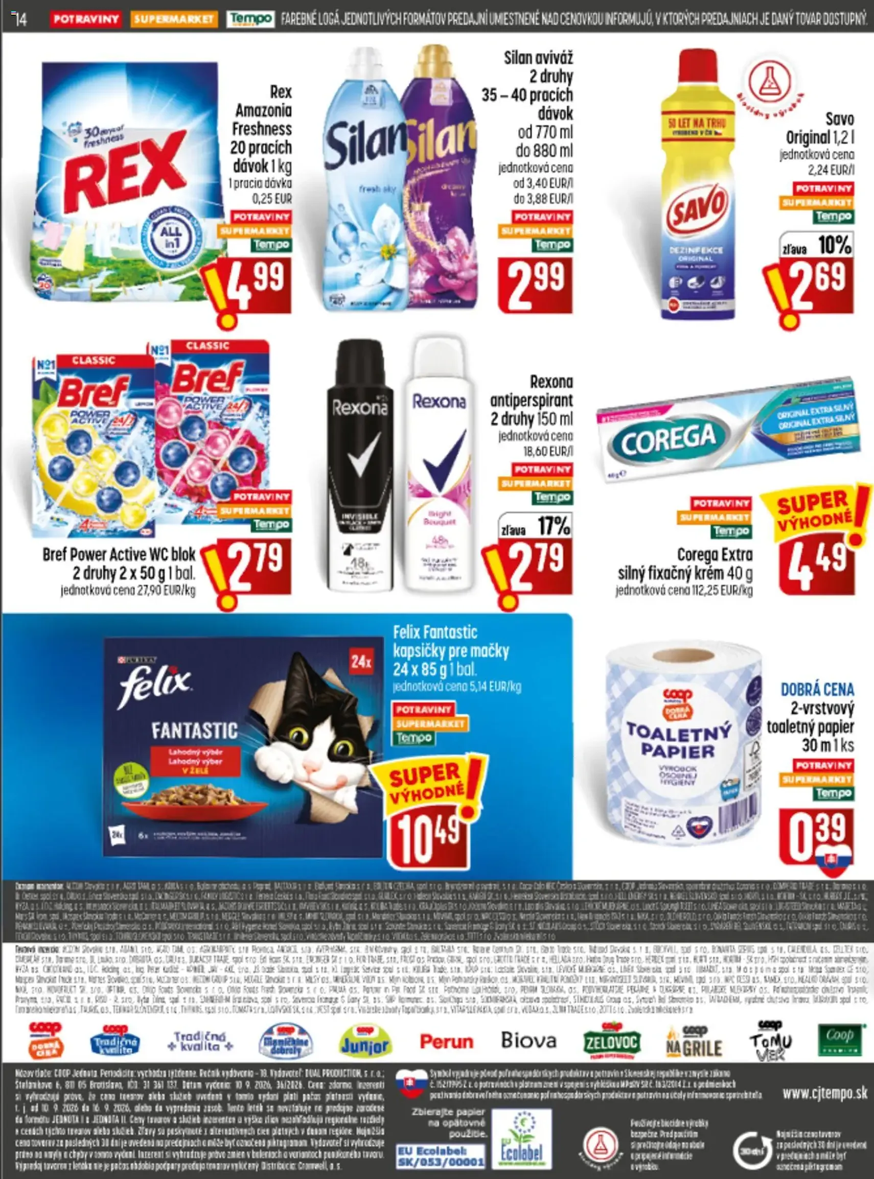 COOP Jednota leták - platný leták od 10.09.2026 strana 14 z 32