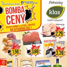 Klas leták - náhľad letáku platný od 16.09.2025