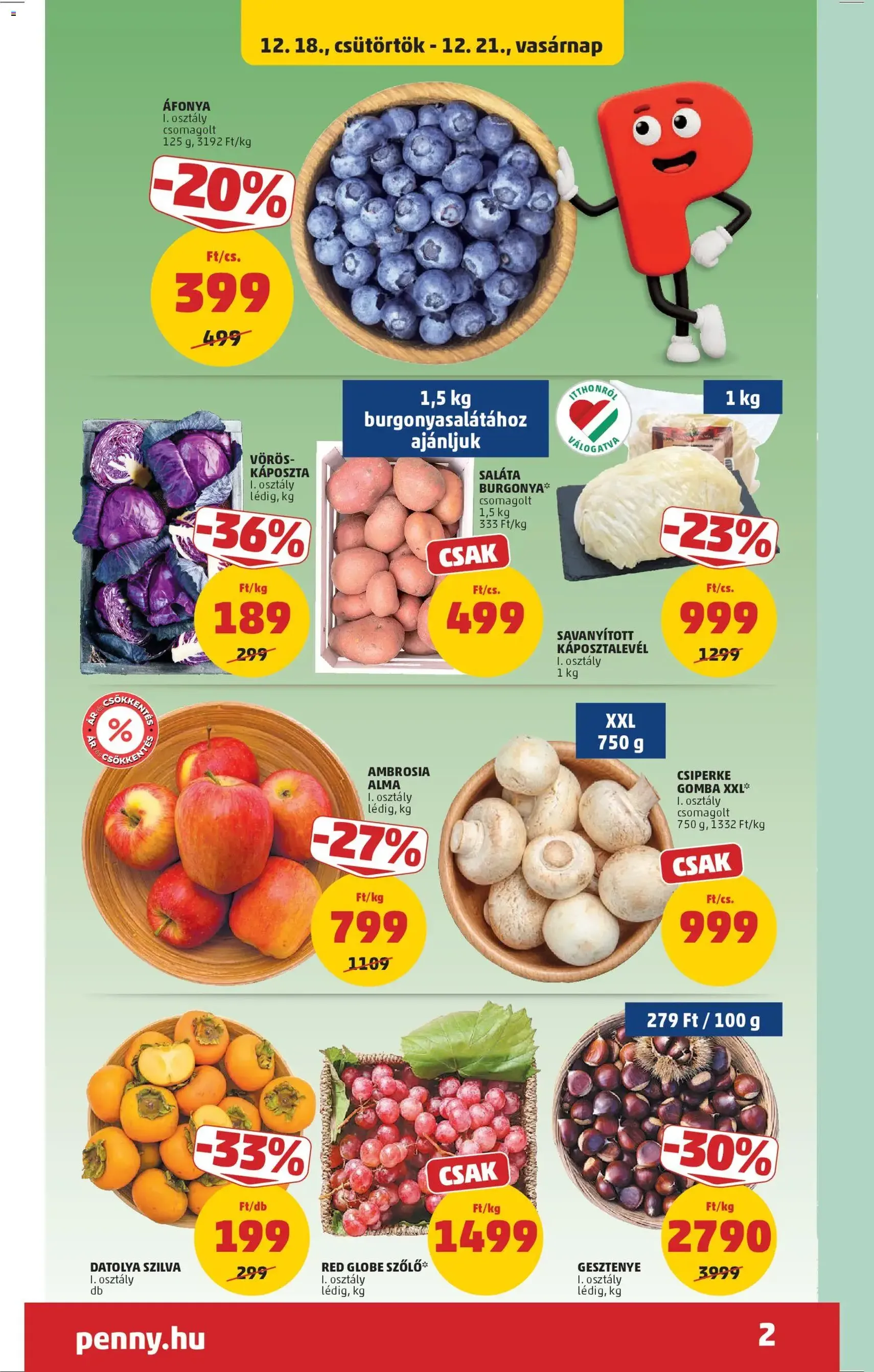 PENNY Akciós újság - 2025.12.18. érvényes szórólap 2 oldal 47 oldalból