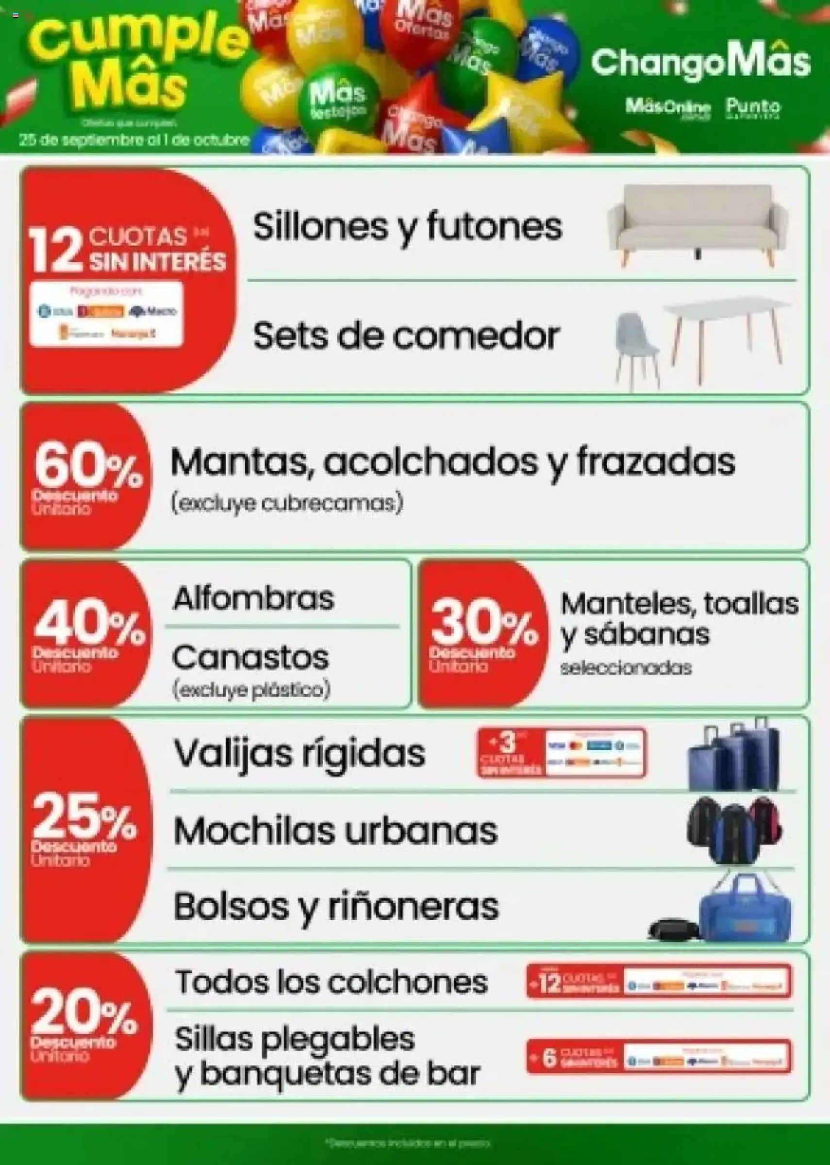 Changomas ofertas - folleto válido desde 25/09/2025 página 12 de 17