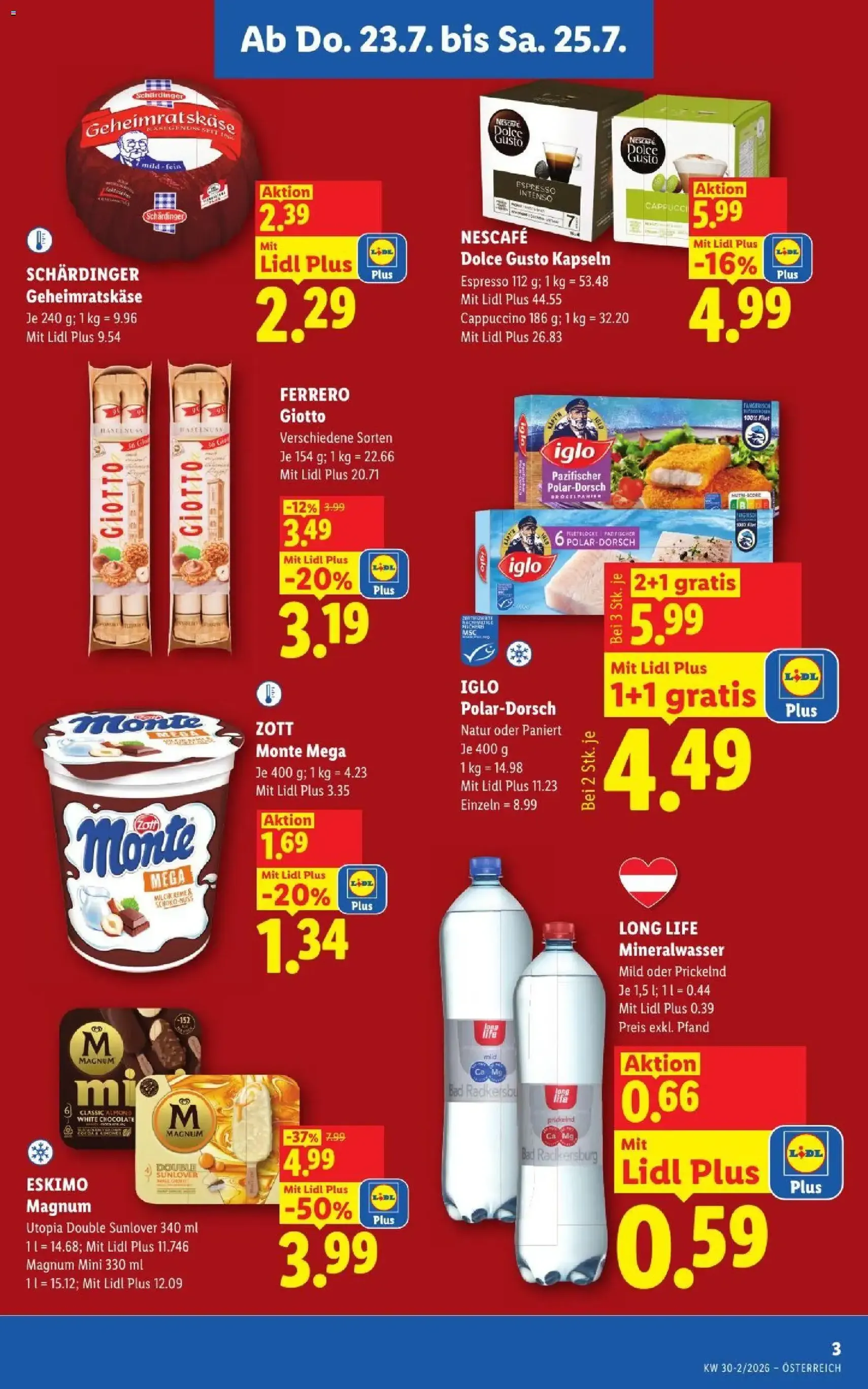 Lidl - Flugblatt - Gültiger Prospekt ab 23.07.2026, Seite 3 von insgesamt 55