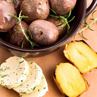 Recipe preview Boiled Potatoes with Homemade Herb Butter