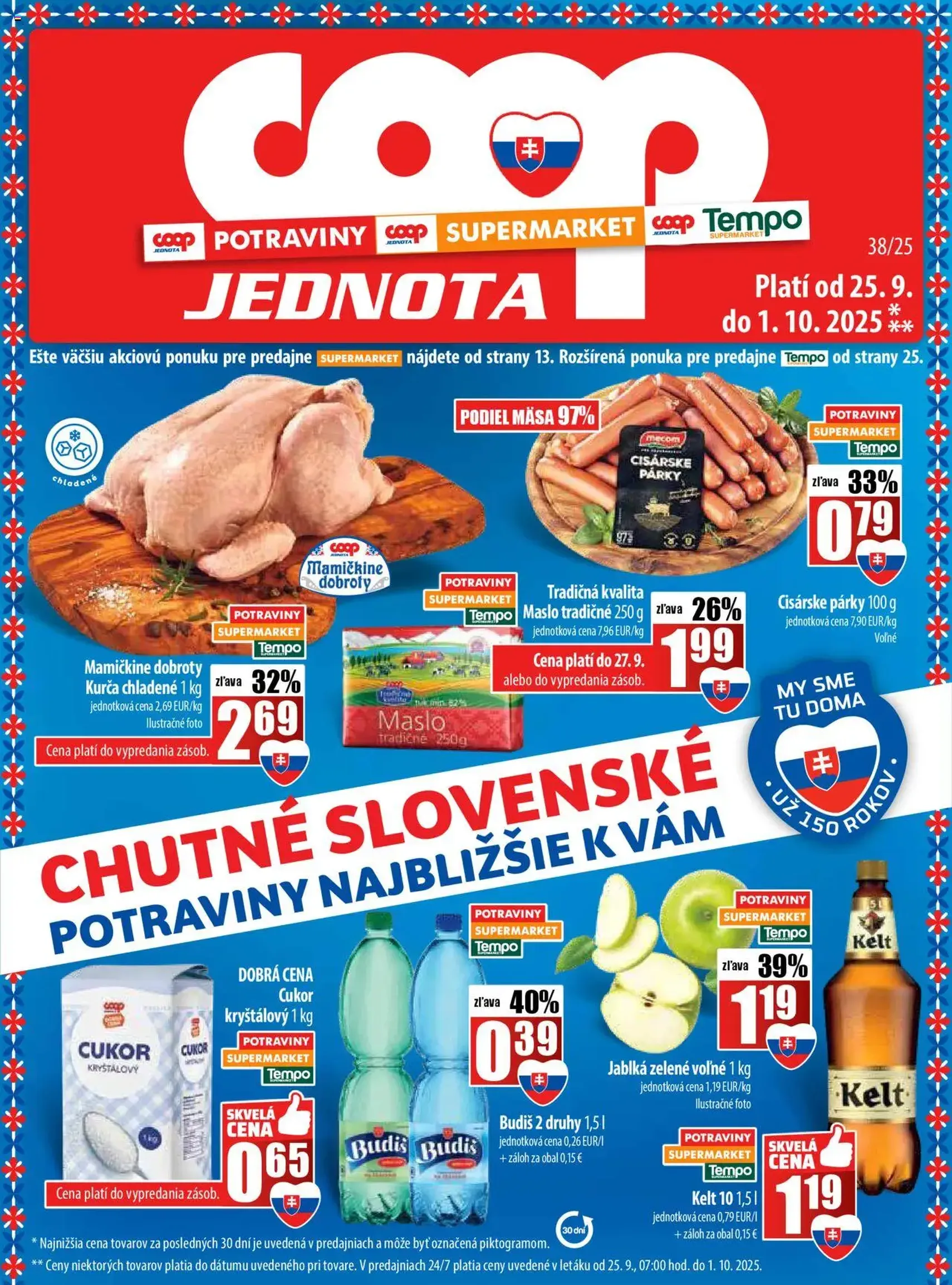 COOP Jednota leták - platný leták od 25.09.2025 strana 1 z 28