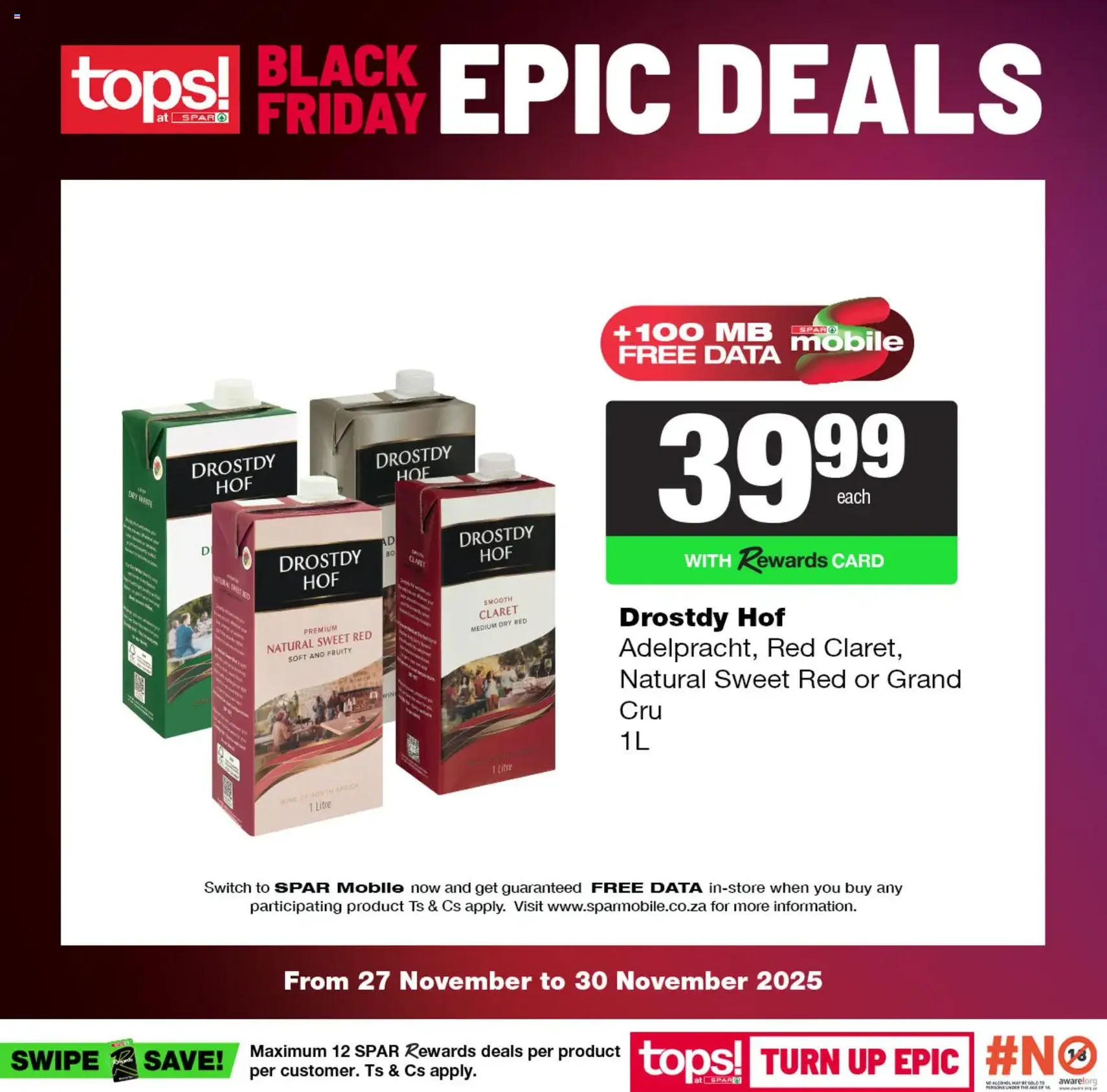 Tops at Spar Black Friday - valid flyer from 27/11/2025, page 28 of 31