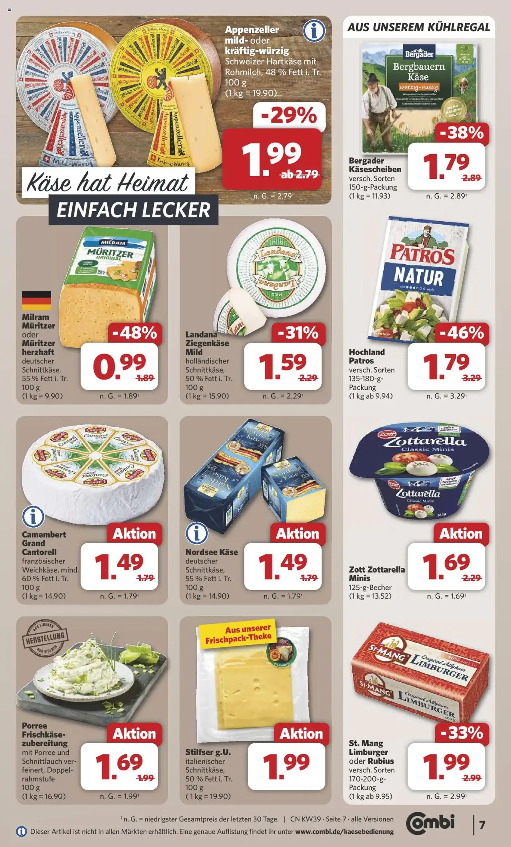 Combi Prospekt - Gültiger Prospekt ab 22.09.2025, Seite 7 von insgesamt 35 Combi Prospekt - Gültiger Prospekt ab 22.09.2025, Seite 7 von insgesamt 35