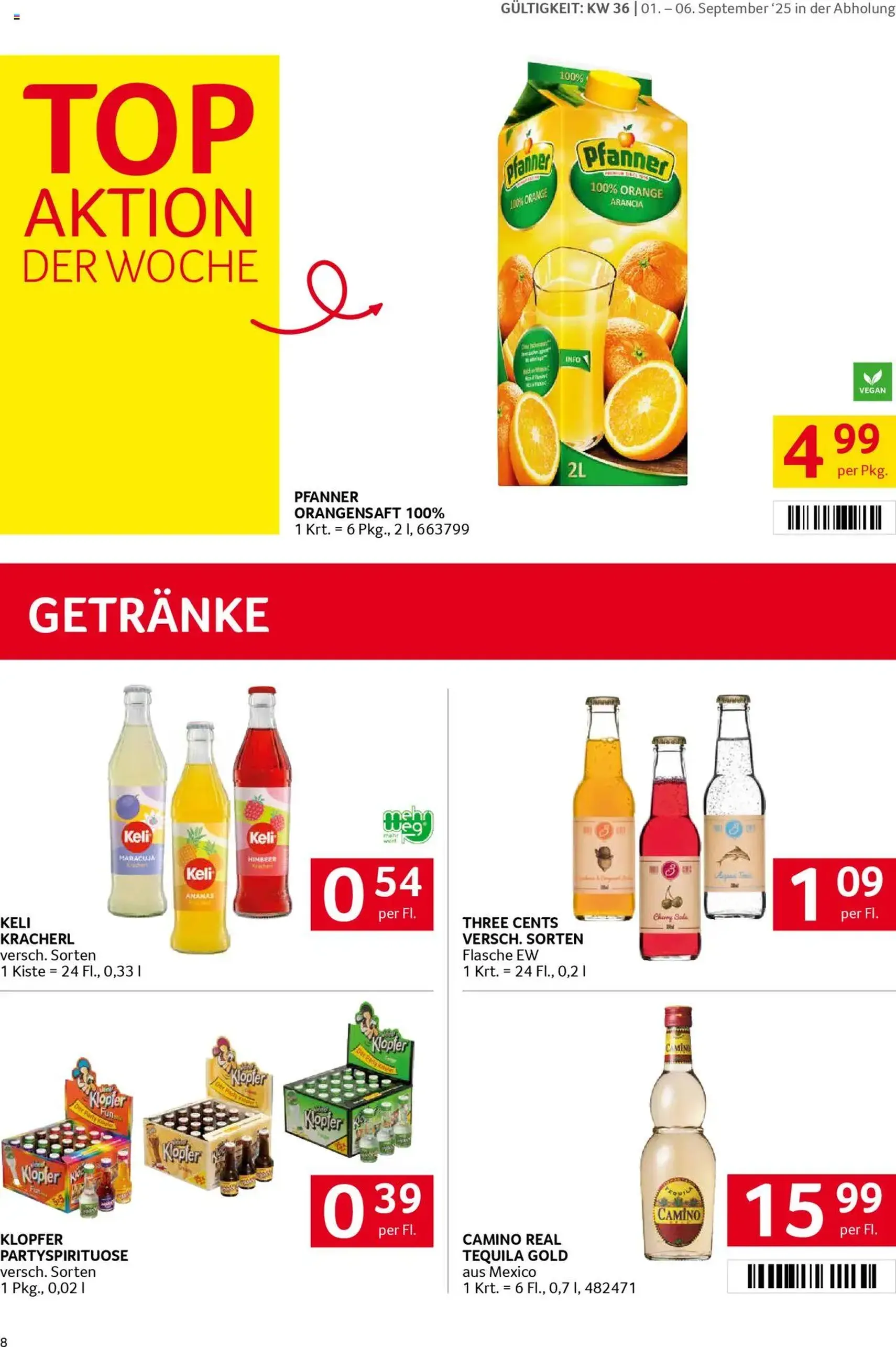 Transgourmet Flugblatt - Gültiger Prospekt ab 31.08.2025, Seite 8 von insgesamt 32 Transgourmet Flugblatt - Gültiger Prospekt ab 31.08.2025, Seite 8 von insgesamt 32