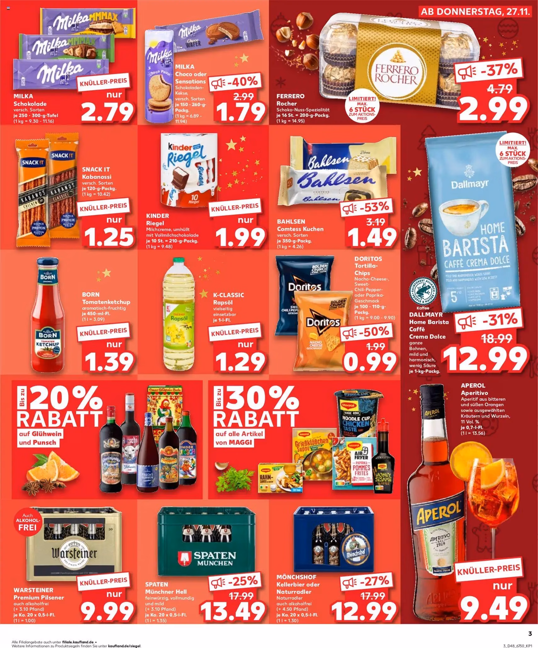 Kaufland Prospekt - Gültiger Prospekt ab 27.11.2025, Seite 3 von insgesamt 36