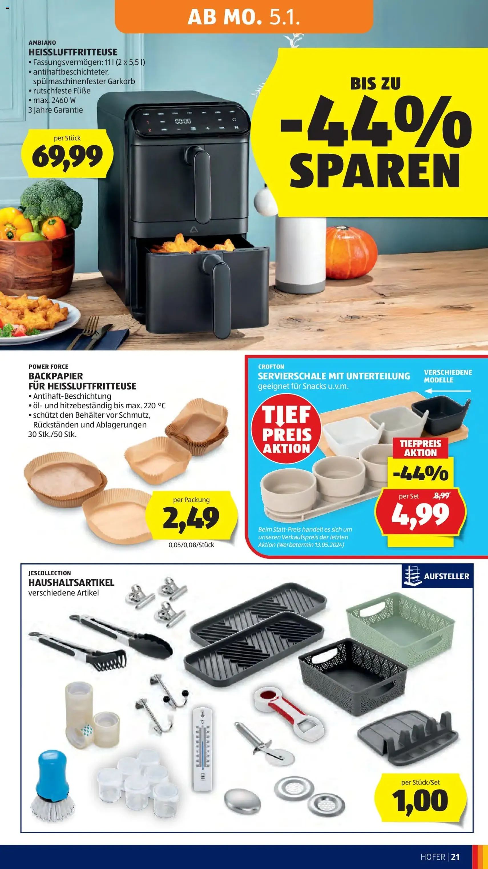 Hofer Flugblatt - Gültiger Prospekt ab 02.01.2026, Seite 25 von insgesamt 45