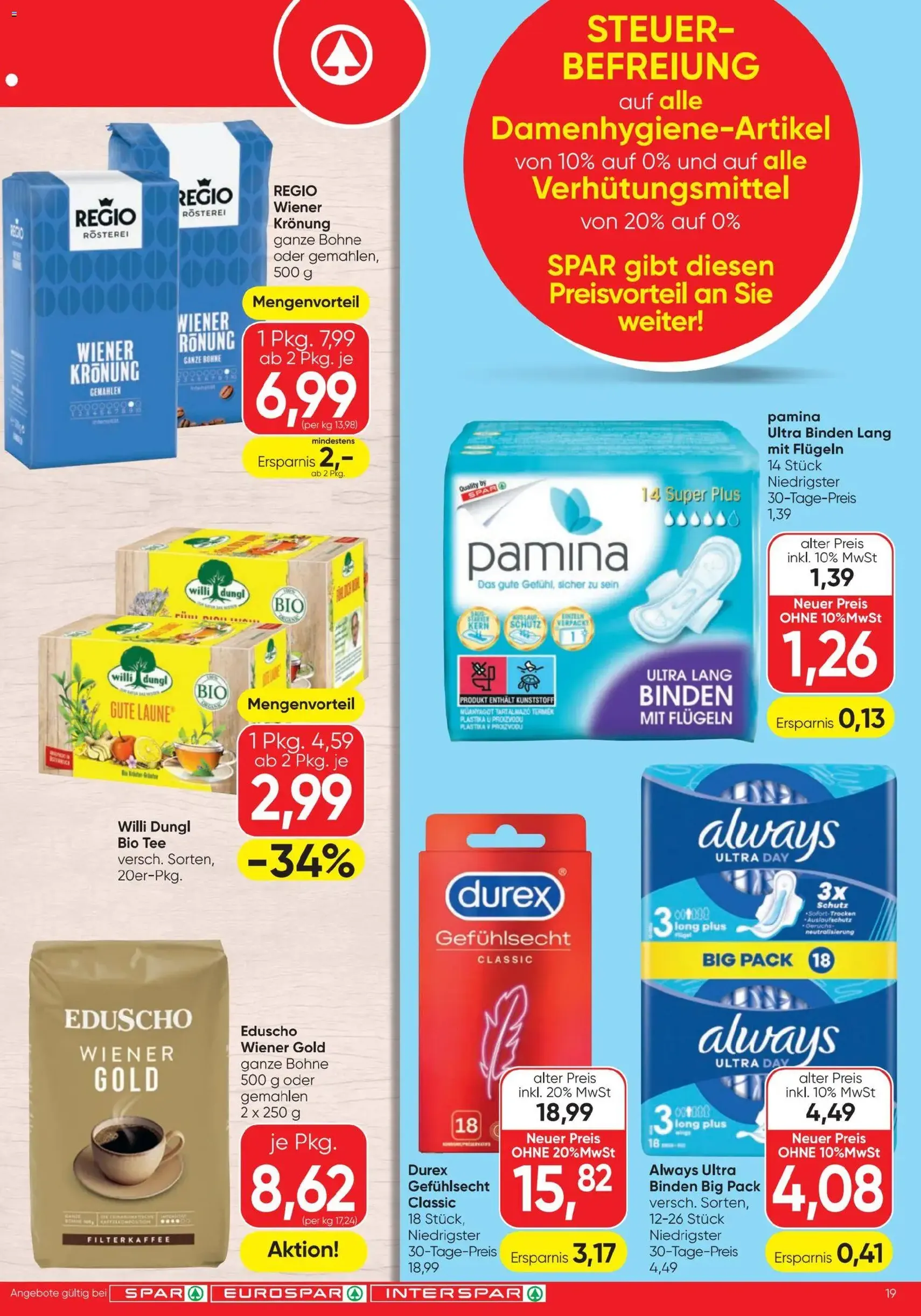 Spar Flugblatt - Gültiger Prospekt ab 02.01.2026, Seite 19 von insgesamt 24