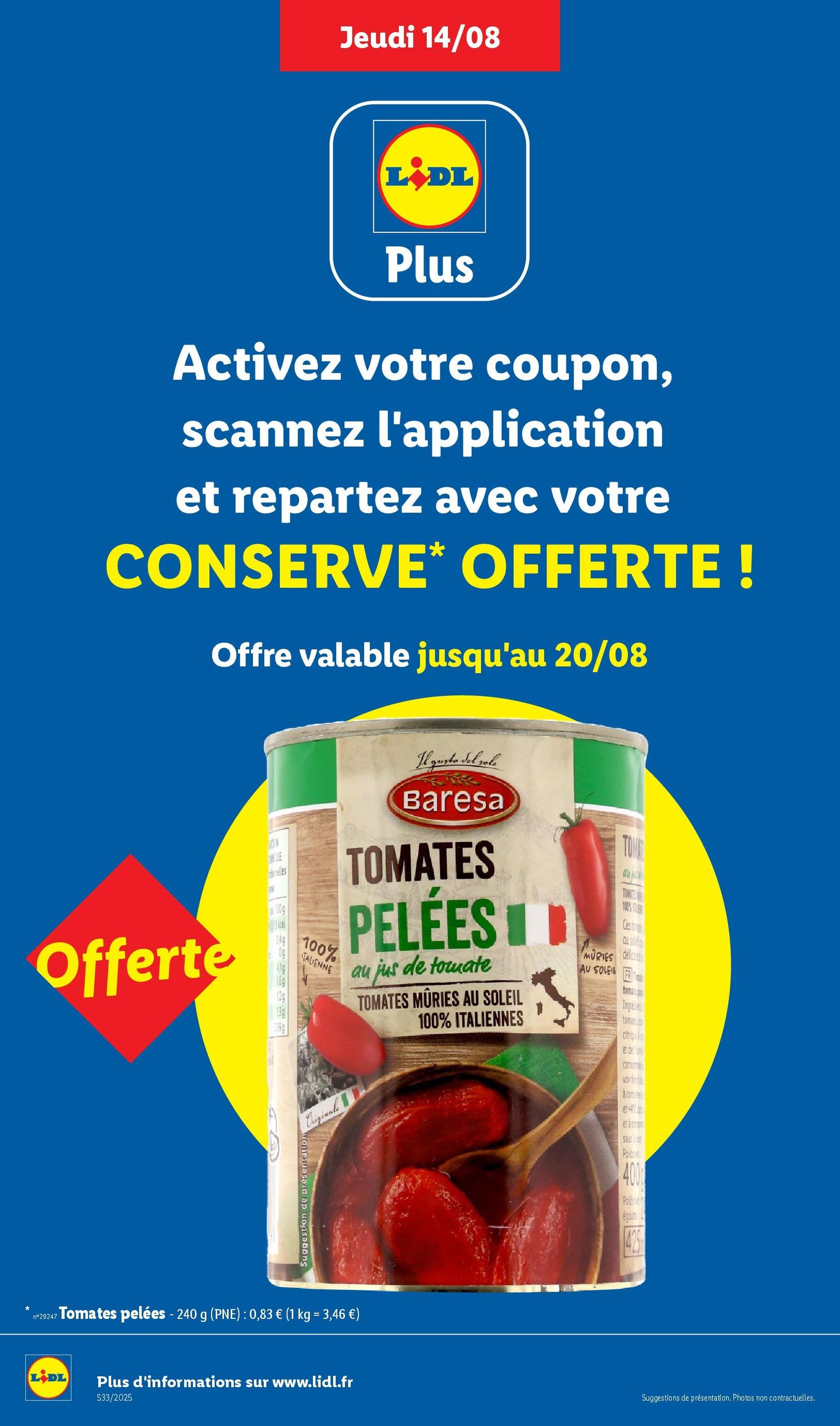 LIDL catalogue semaine 32 - brochure valable à partir du 14/08/2025, page 2 sur 72
