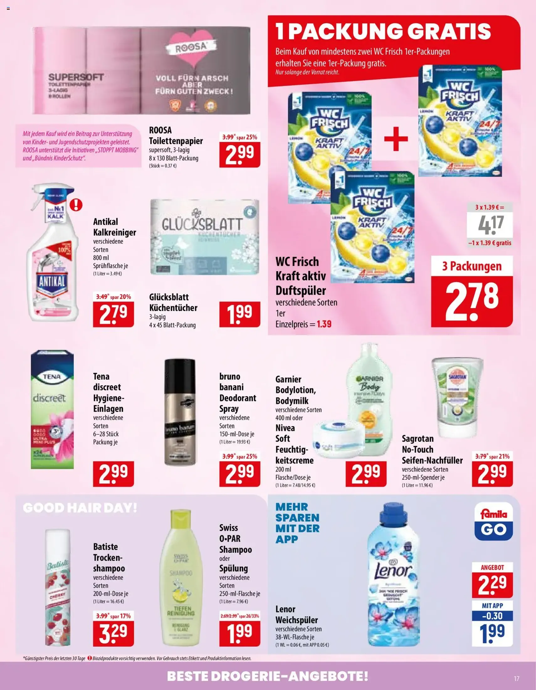 Famila Prospekt - Gültiger Prospekt ab 10.08.2026, Seite 17 von insgesamt 24
