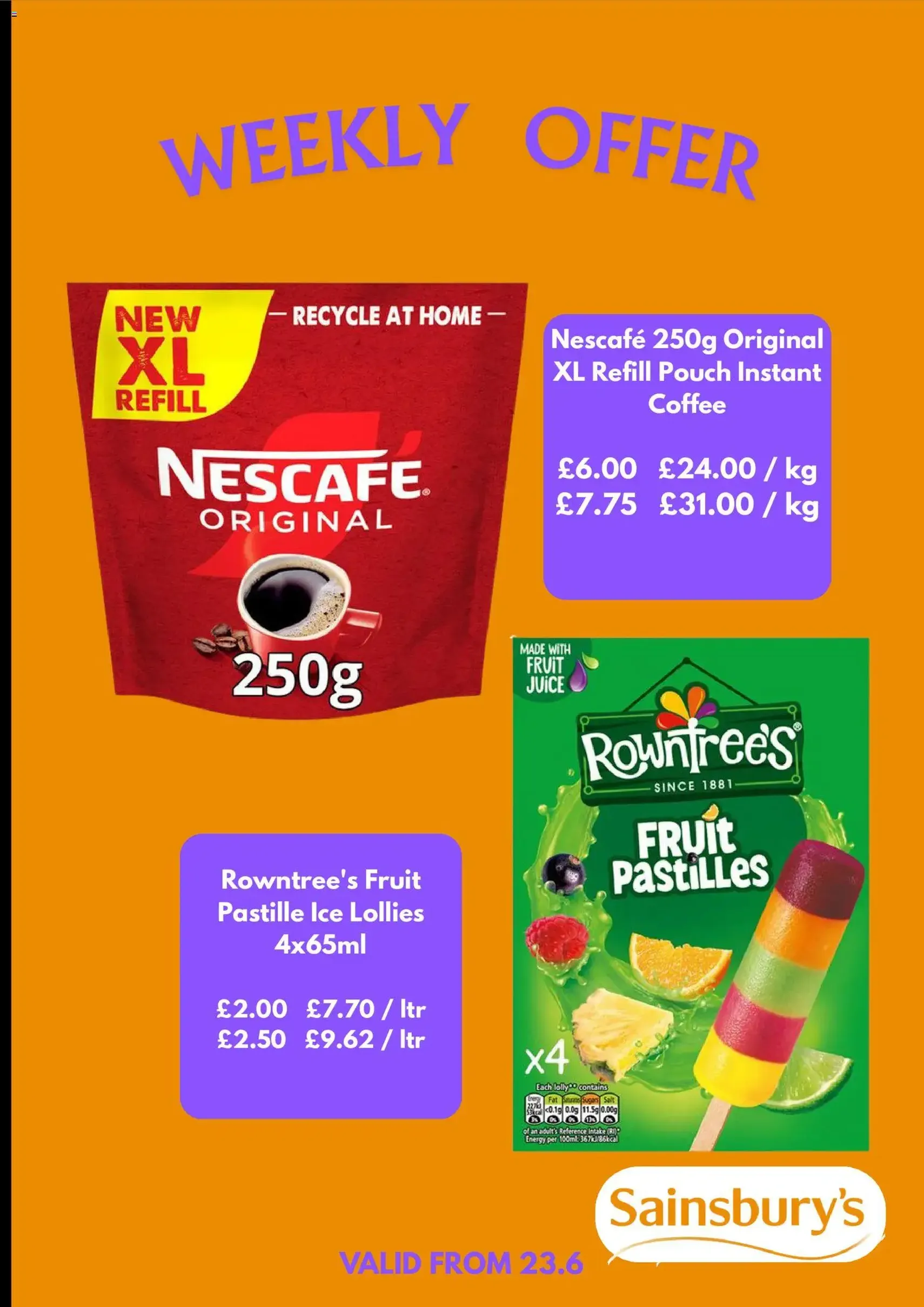 Sainsbury's - Offers - valid flyer from 23/06/2026, page 4 of 5