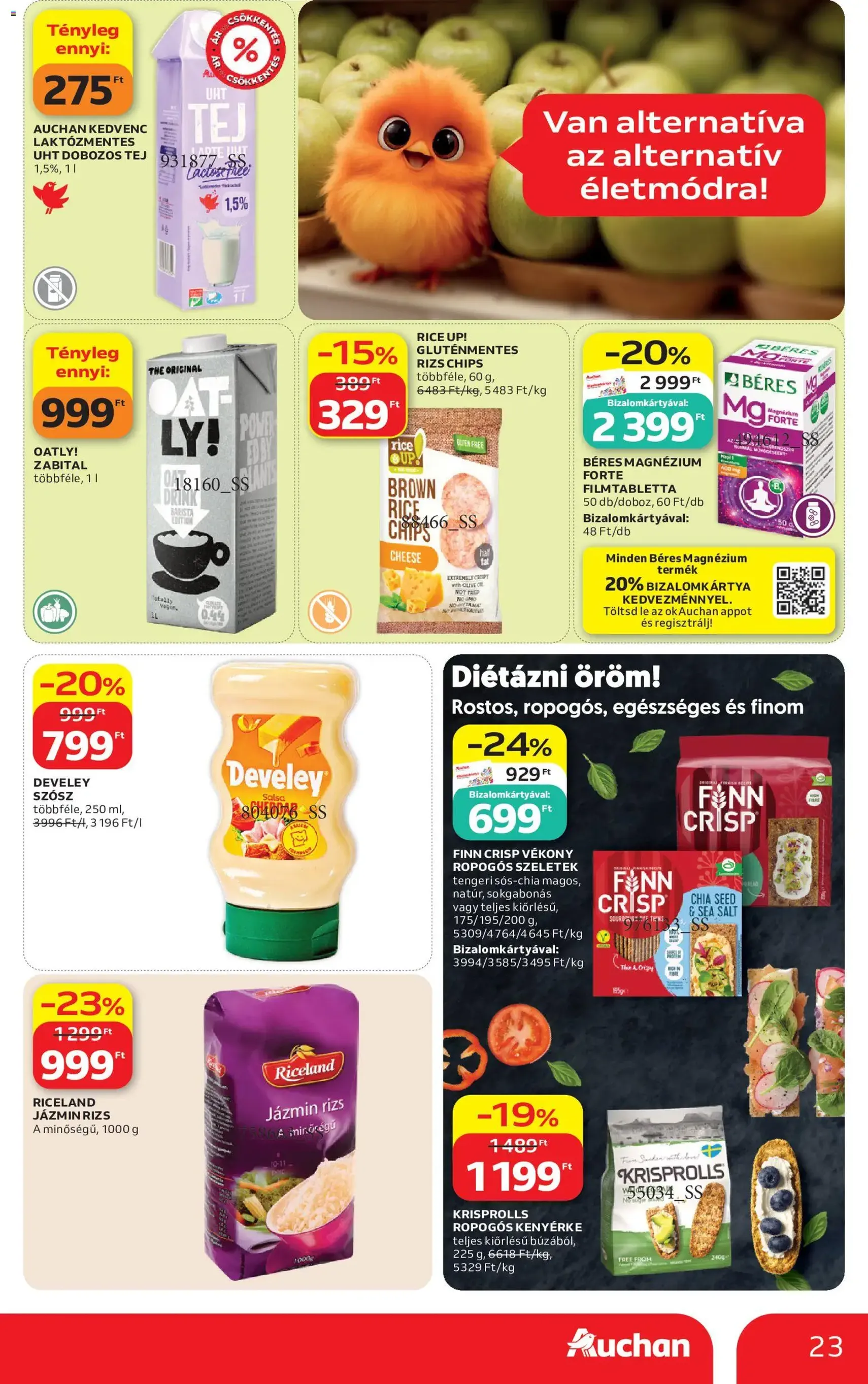 Auchan akciós újság - 2026.07.16. érvényes szórólap 23 oldal 56 oldalból