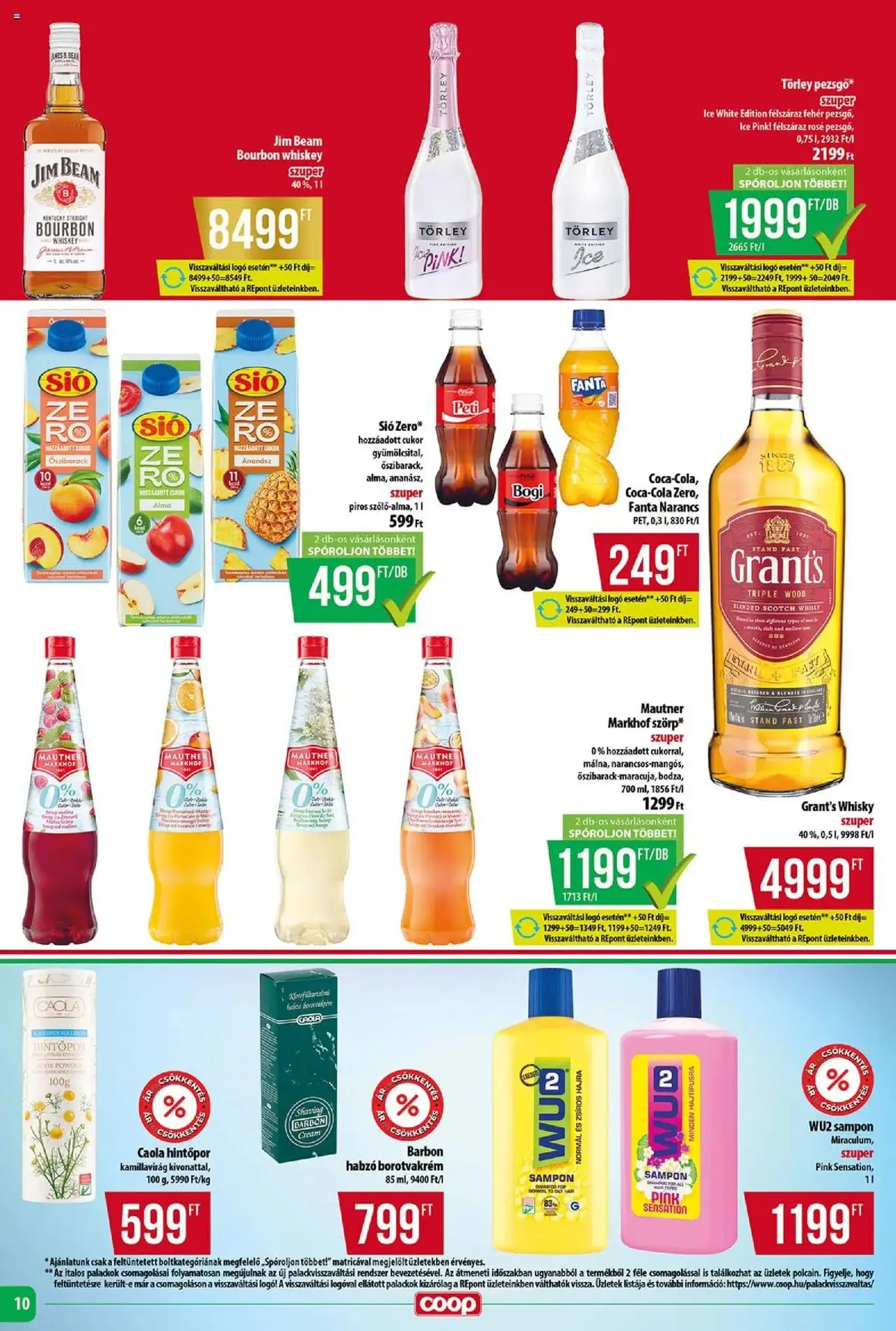 COOP Szolnok Akciós újság - 2025.08.14. érvényes szórólap 10 oldal 12 oldalból COOP Szolnok Akciós újság - 2025.08.14. érvényes szórólap 10 oldal 12 oldalból