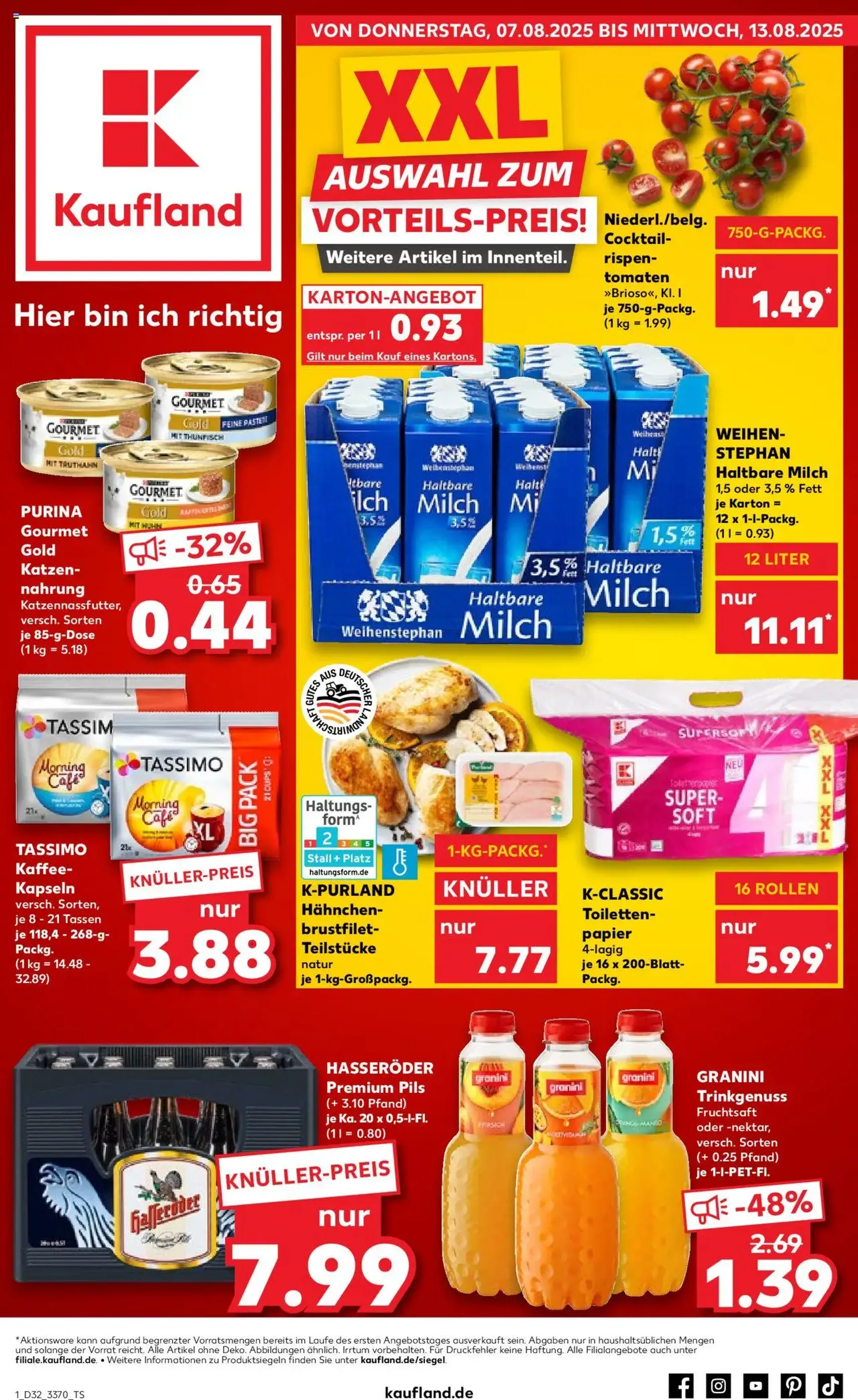 Kaufland Prospekt - Gültiger Prospekt ab 07.08.2025, Seite 1 von insgesamt 60 Kaufland Prospekt - Gültiger Prospekt ab 07.08.2025, Seite 1 von insgesamt 60