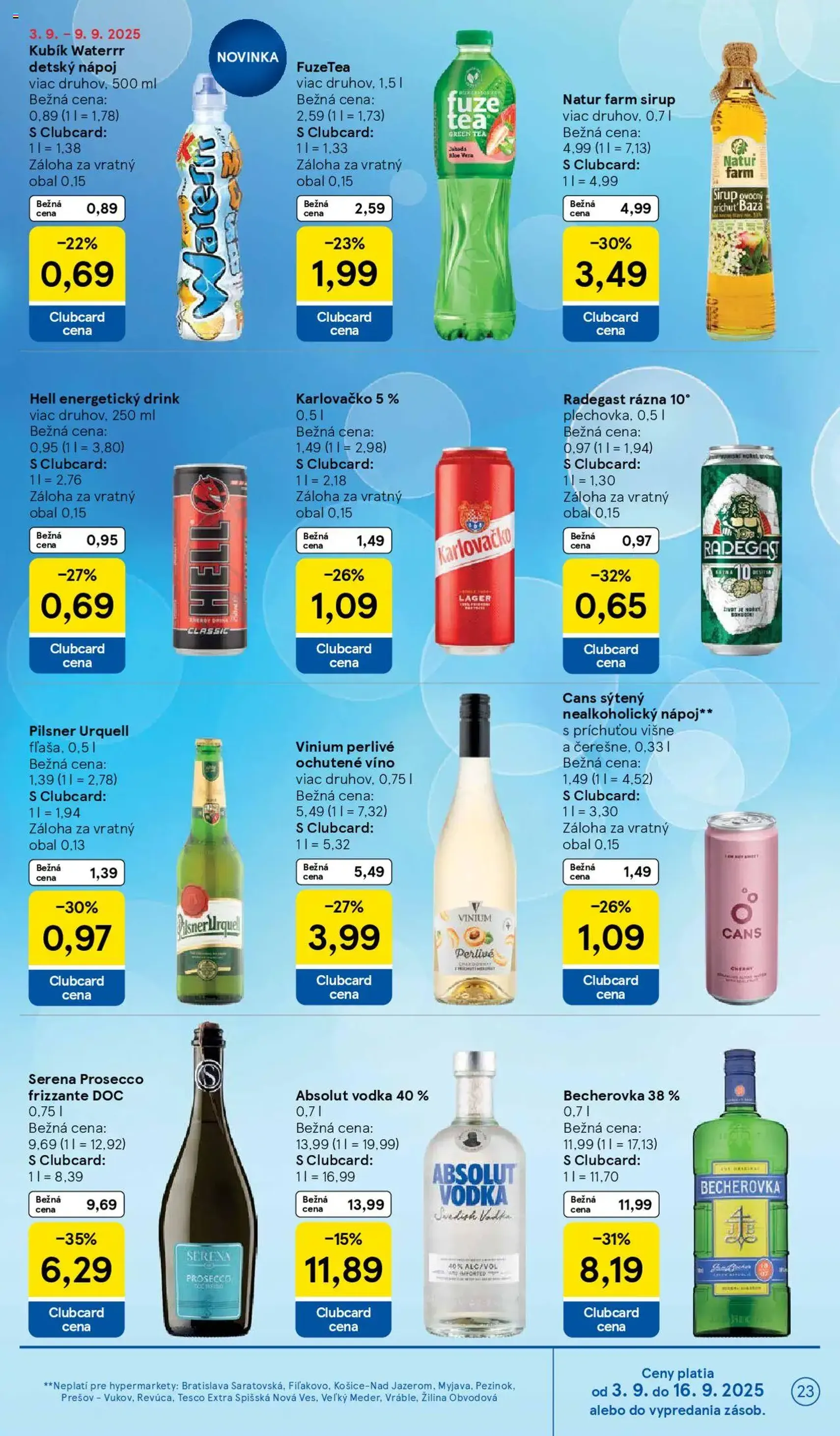 Tesco Hypermarket - leták - platný leták od 03.09.2025 strana 23 z 33 Tesco Hypermarket - leták - platný leták od 03.09.2025 strana 23 z 33