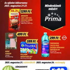 CBA Príma Akciós újság - szórólap előnézete érvényes 2025.08.21. -tól