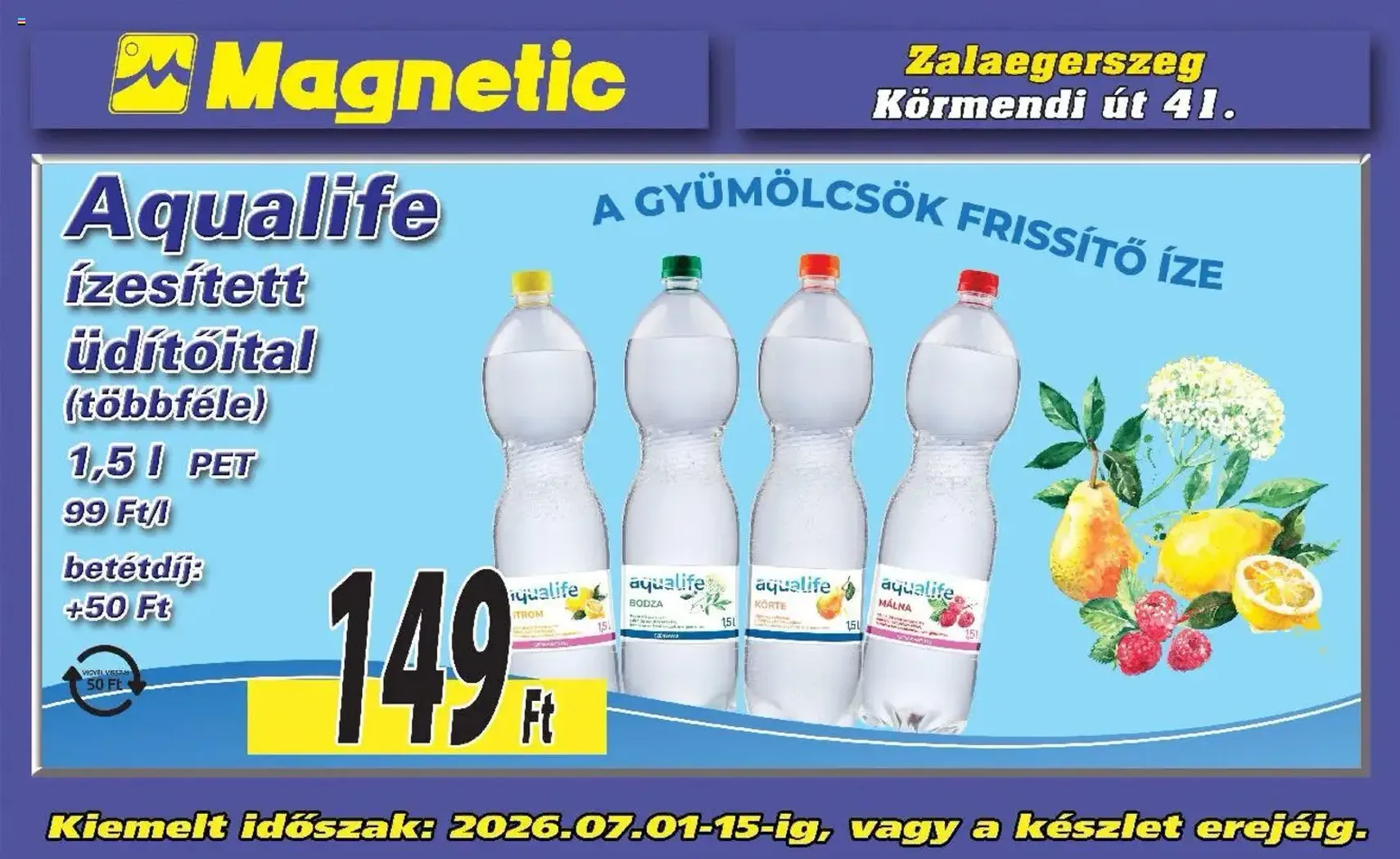 Magnetic Aktuális óriásplakátok - 2026.07.01. érvényes szórólap 4 oldal 6 oldalból