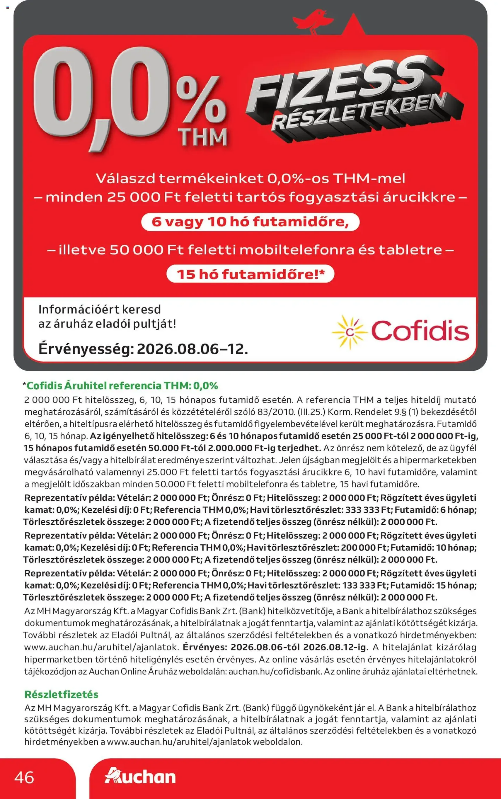 Auchan akciós újság - 2026.08.06. érvényes szórólap 46 oldal 48 oldalból