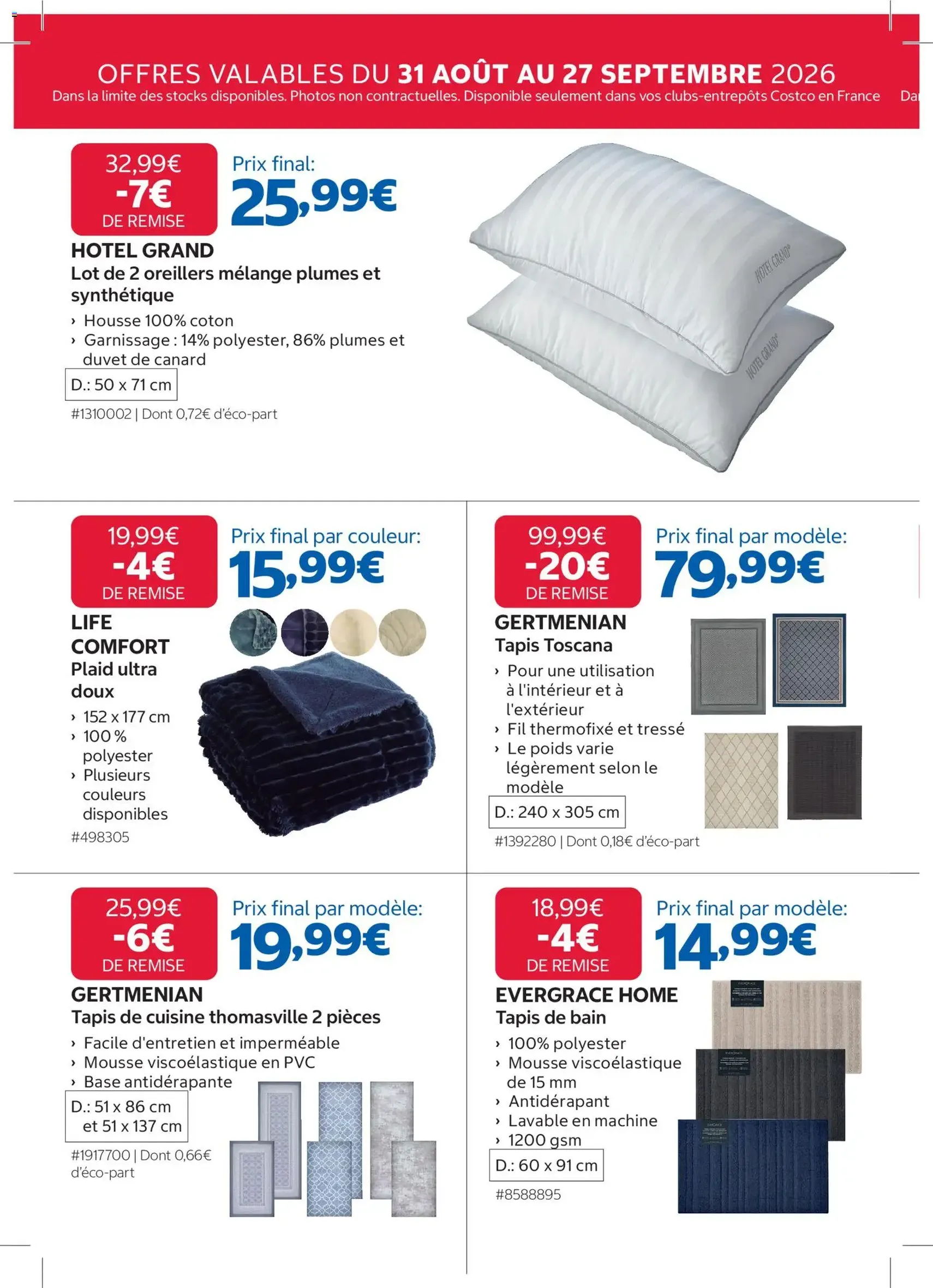 Costco catalogue - brochure valable à partir du 31/08/2026, page 4 sur 20
