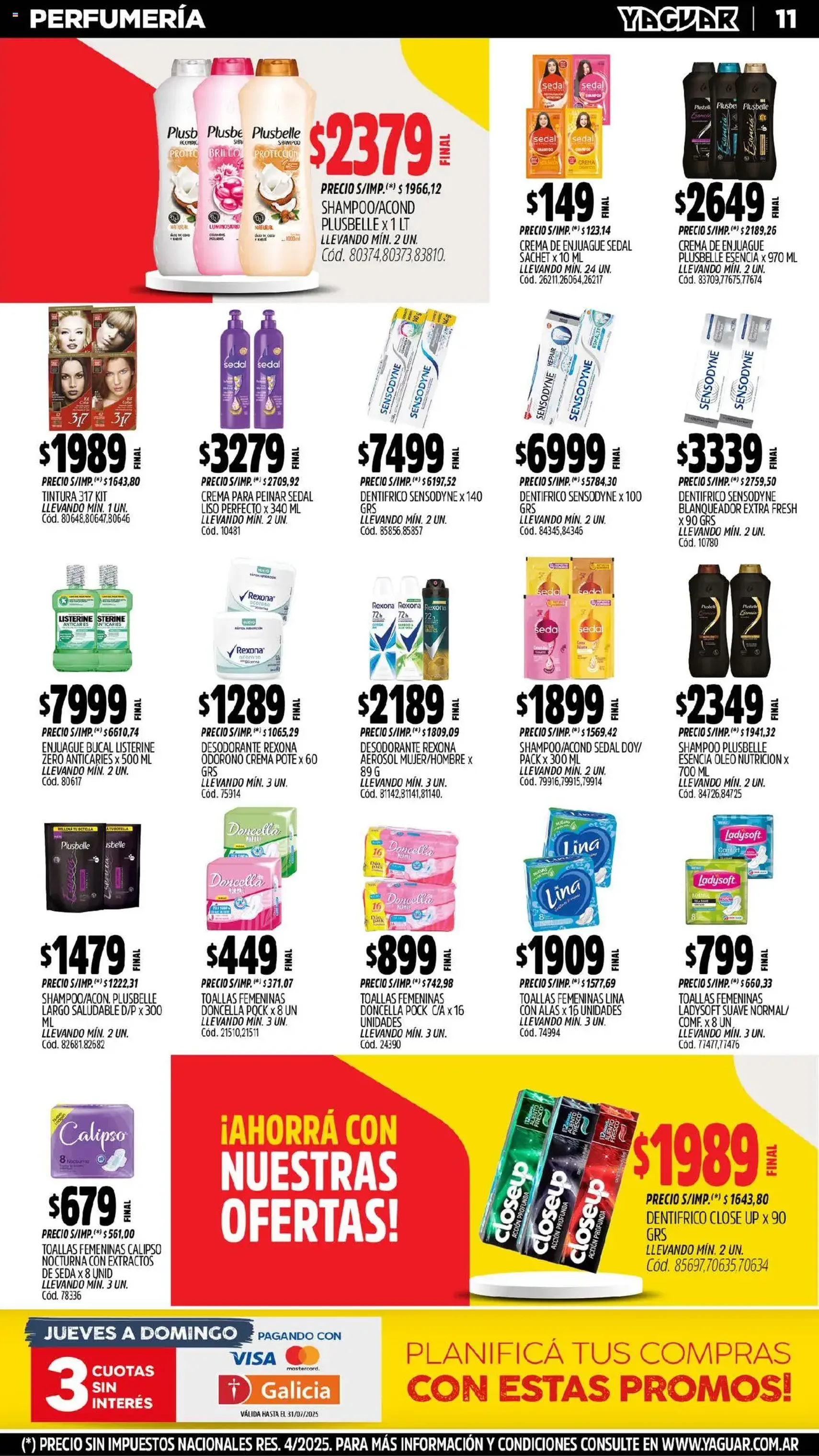 Yaguar catálogo - folleto válido desde 21/07/2025 página 13 de 33 Yaguar catálogo - folleto válido desde 21/07/2025 página 13 de 33