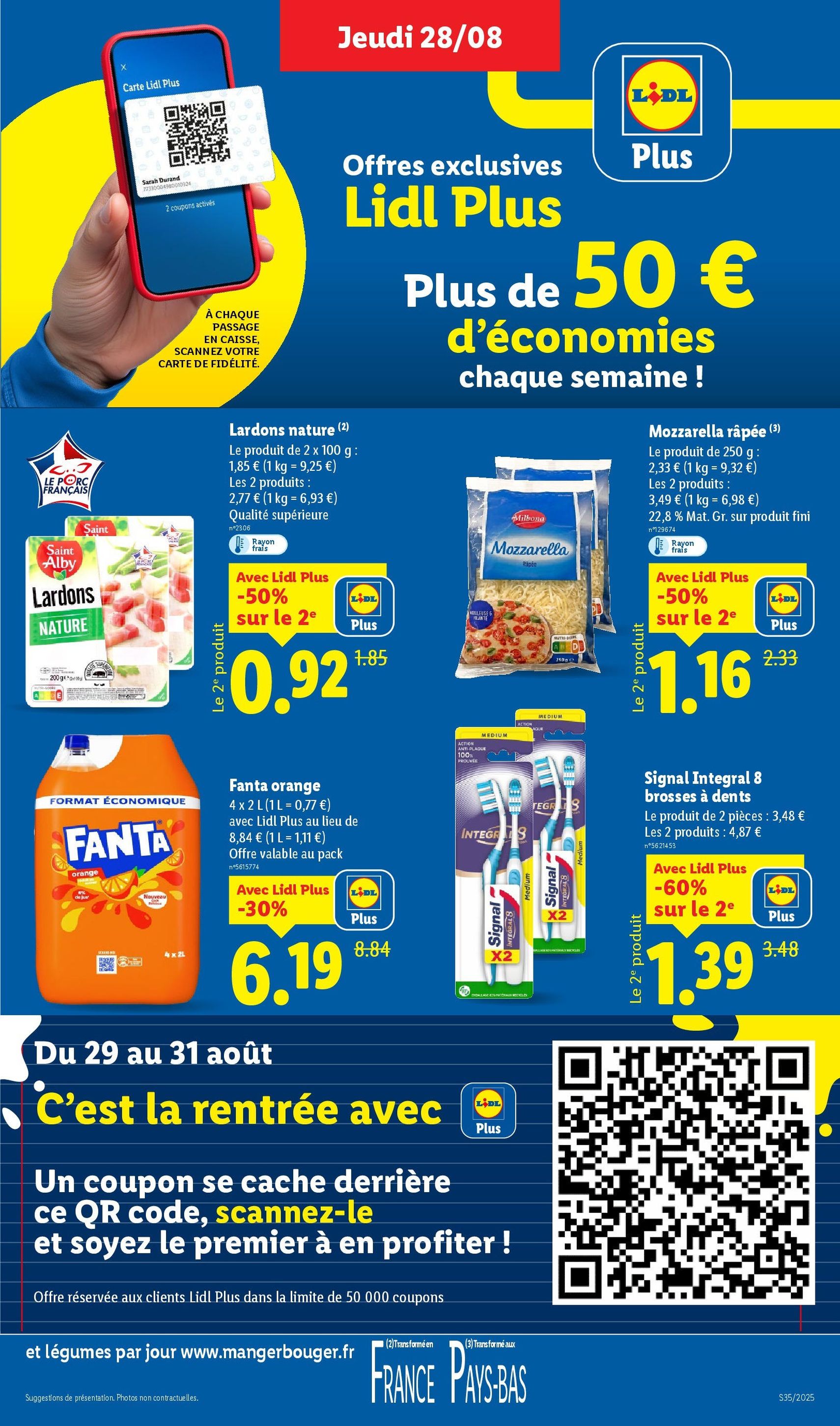 LIDL catalogue semaine 35 - brochure valable à partir du 28/08/2025, page 7 sur 73 LIDL catalogue semaine 35 - brochure valable à partir du 28/08/2025, page 7 sur 73