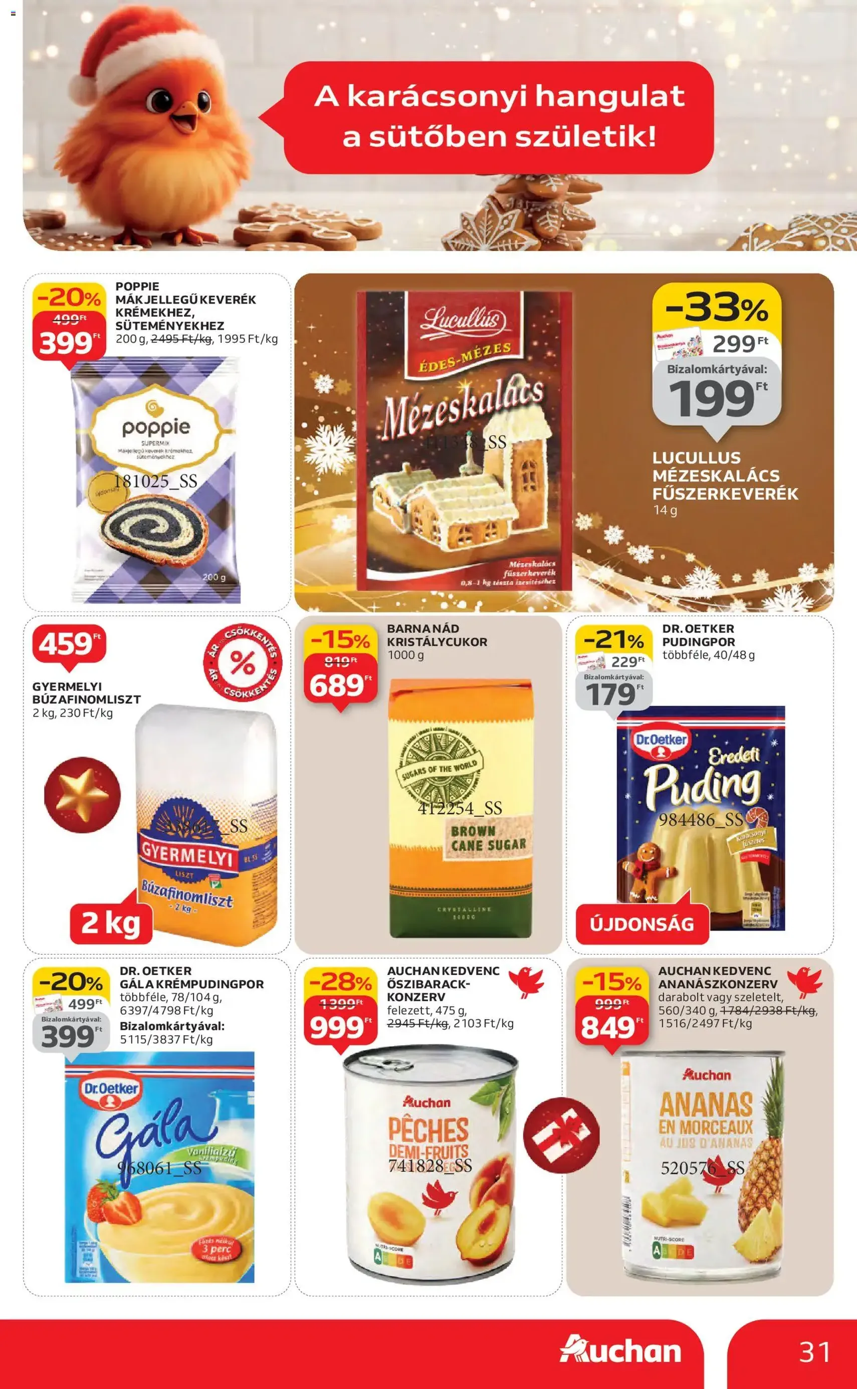 Auchan Akciós újság - 2025.11.27. érvényes szórólap 31 oldal 82 oldalból