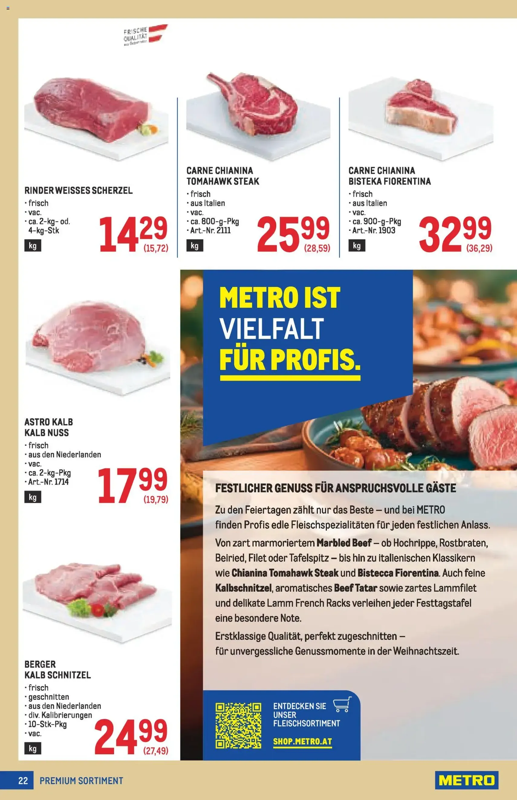 Metro angebote Profi - Gültiger Prospekt ab 11.12.2025, Seite 22 von insgesamt 72