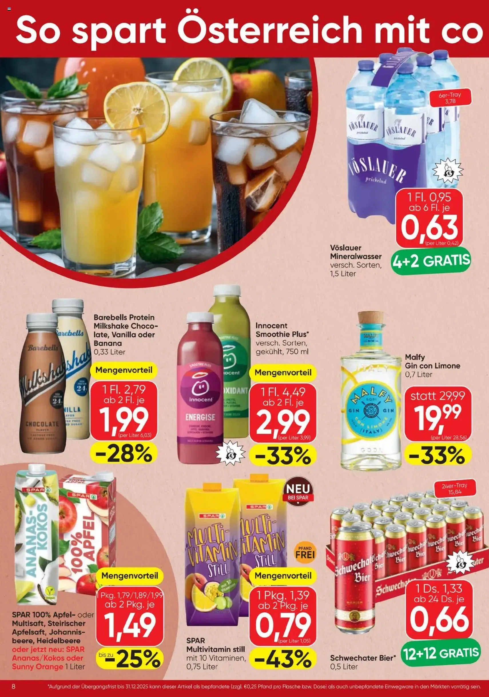 Spar Flugblatt - Gültiger Prospekt ab 18.09.2025, Seite 8 von insgesamt 16 Spar Flugblatt - Gültiger Prospekt ab 18.09.2025, Seite 8 von insgesamt 16