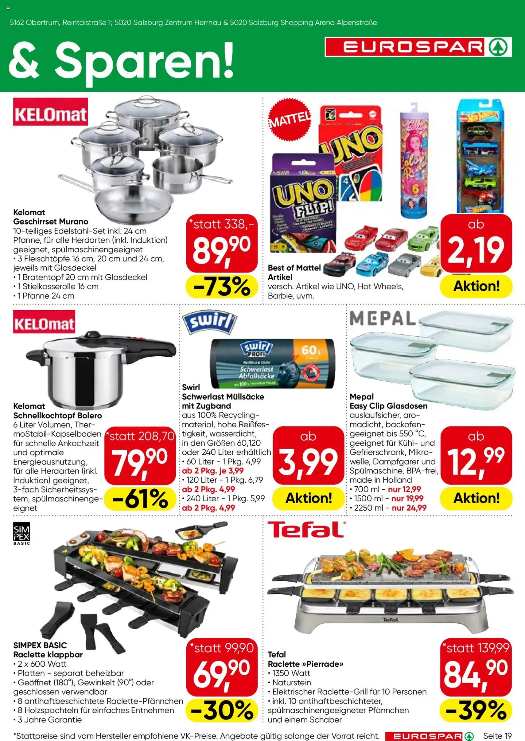 Eurospar Flugblatt - Gültiger Prospekt ab 18.12.2025, Seite 19 von insgesamt 20