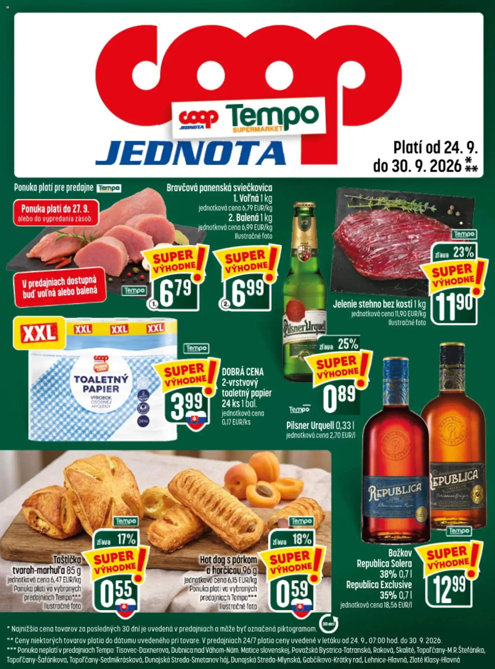 COOP Jednota leták - platný leták od 24.09.2026 strana 25 z 28
