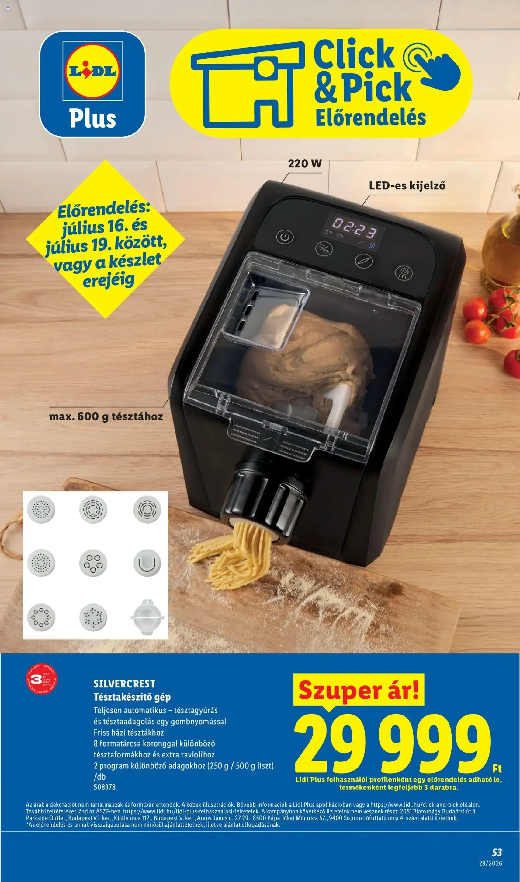 Lidl akciós újság - 2026.07.16. érvényes szórólap 53 oldal 88 oldalból