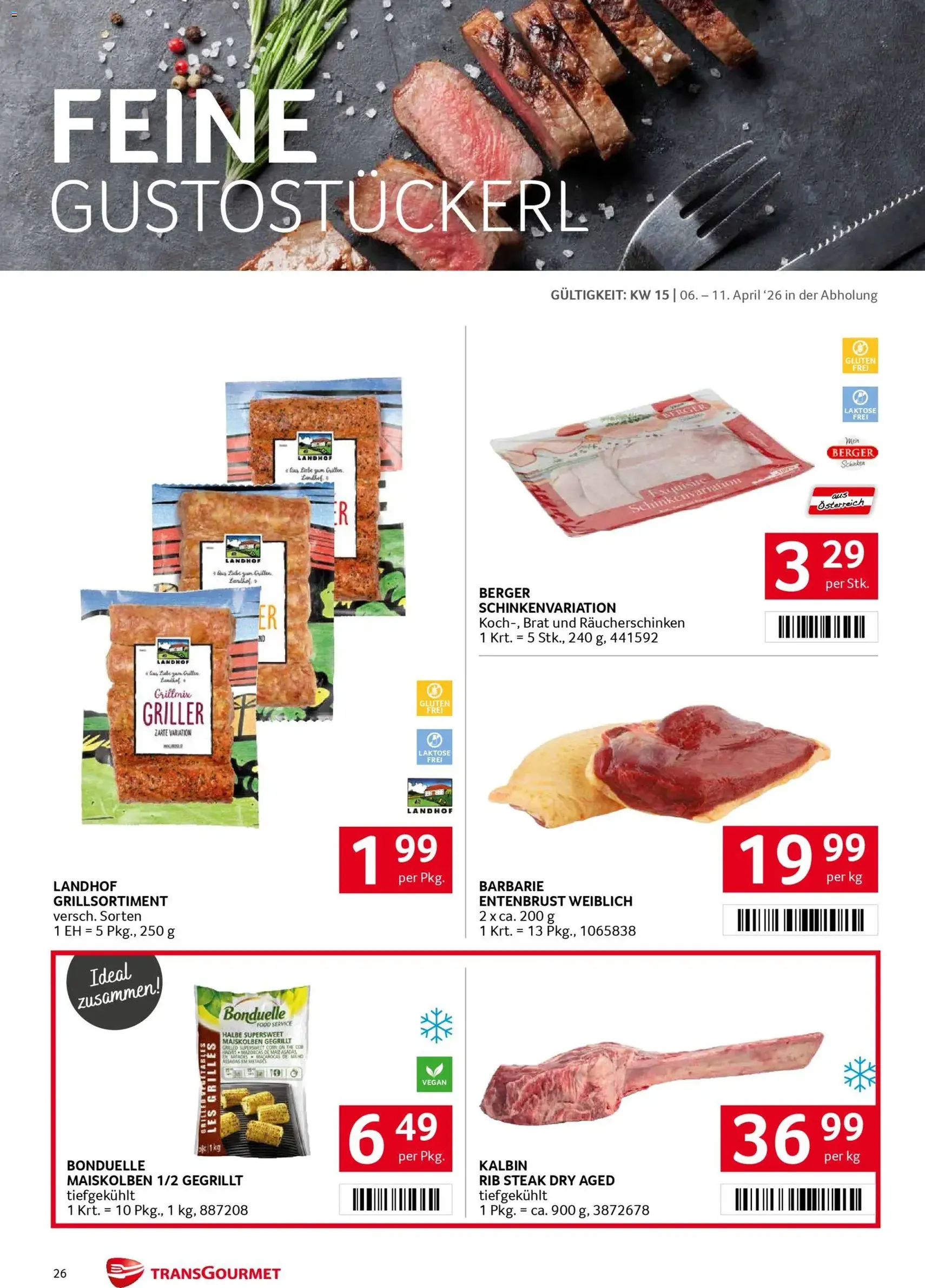 Transgourmet Flugblatt - Gültiger Prospekt ab 06.04.2026, Seite 26 von insgesamt 32