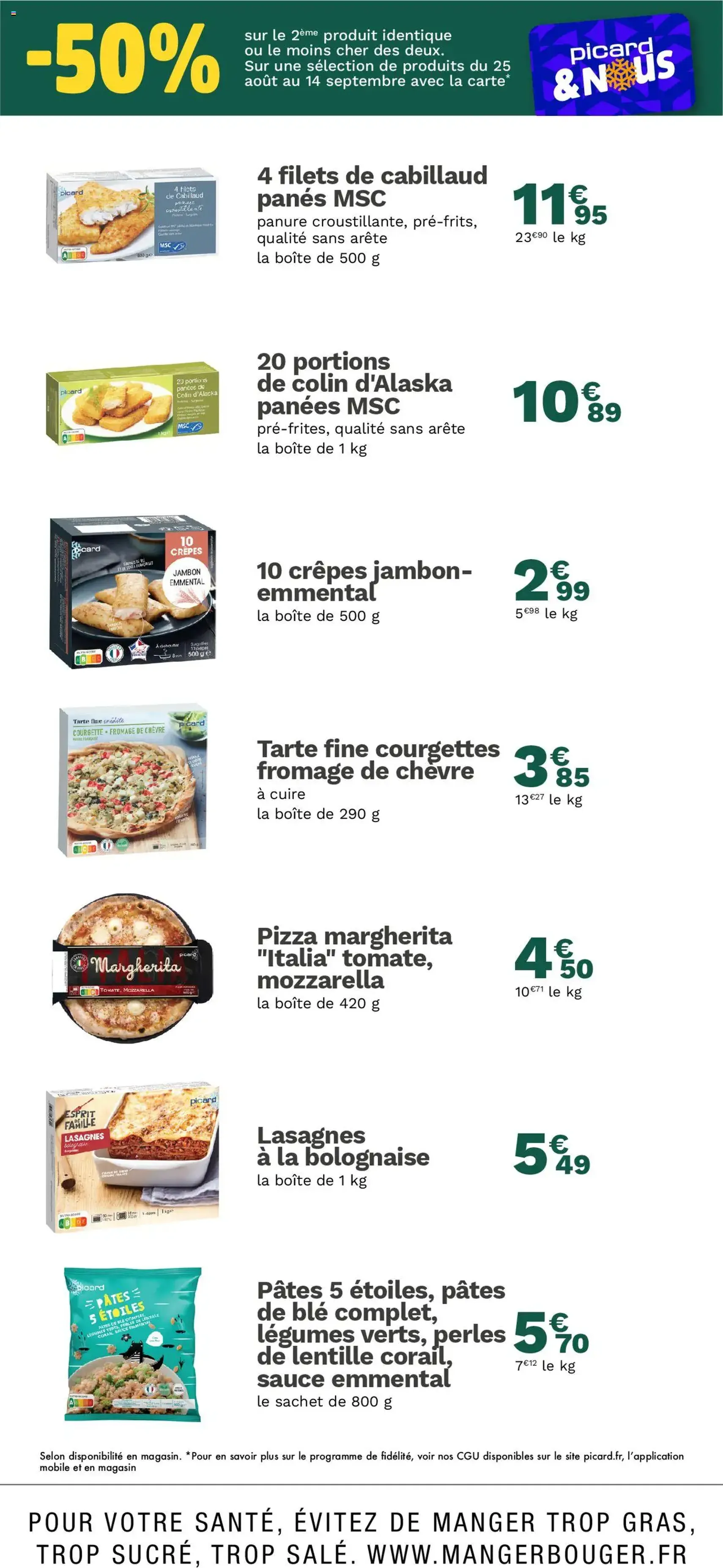 Picard catalogue - brochure valable à partir du 24/08/2025, page 4 sur 15 Picard catalogue - brochure valable à partir du 24/08/2025, page 4 sur 15