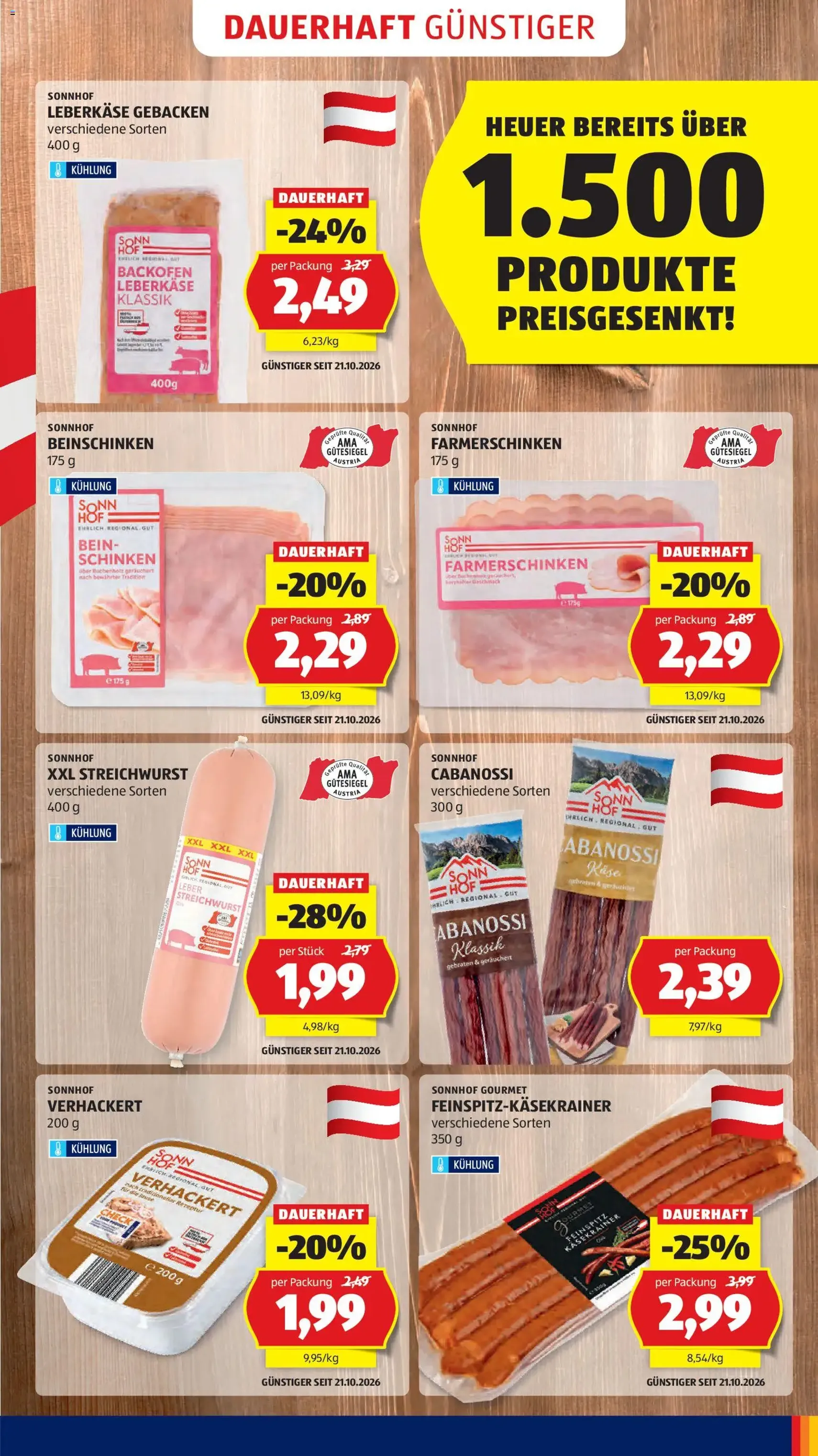 Hofer Flugblatt - Gültiger Prospekt ab 30.10.2026, Seite 9 von insgesamt 50