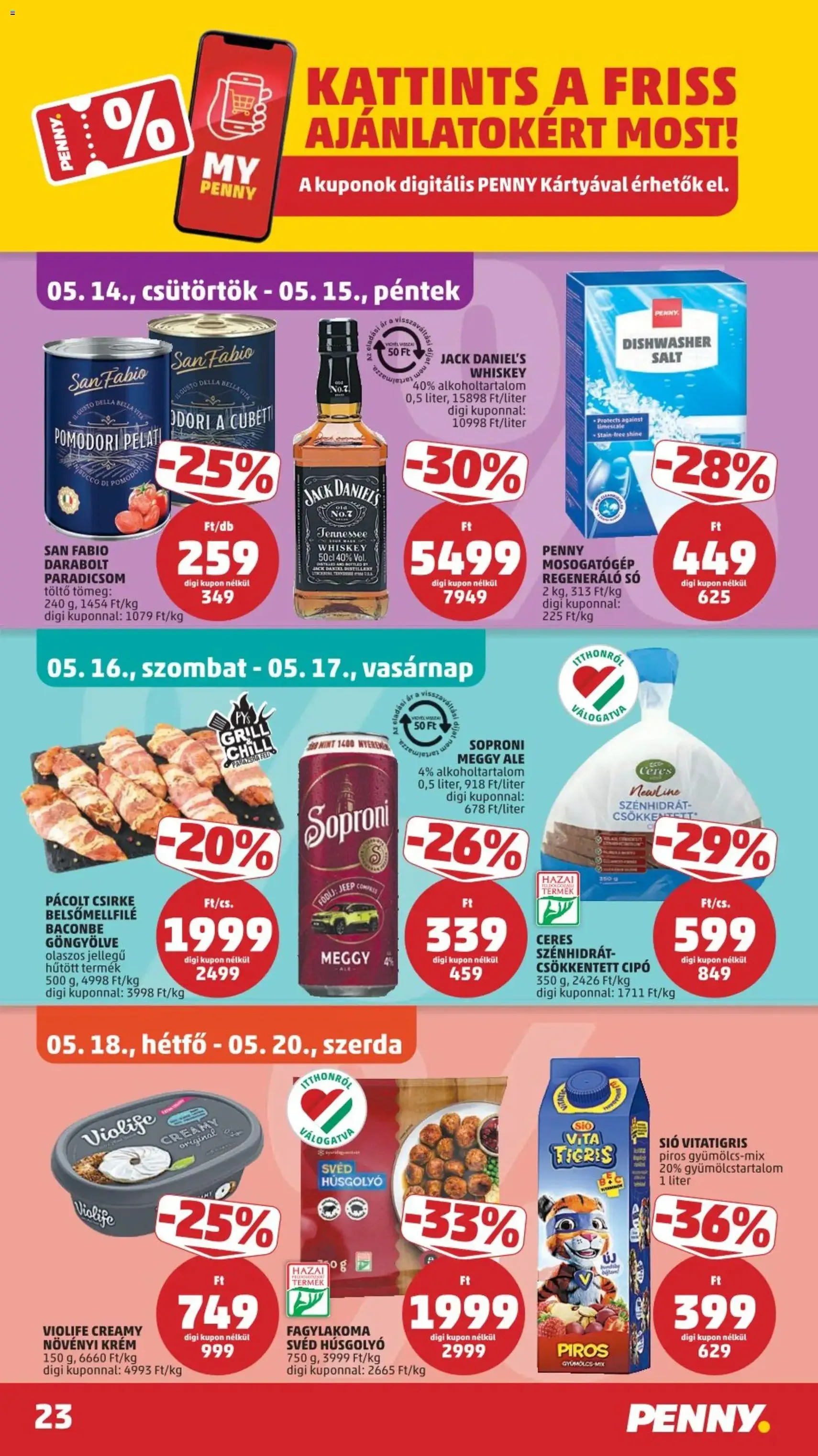 PENNY akciós újság - 2026.05.14. érvényes szórólap 27 oldal 39 oldalból