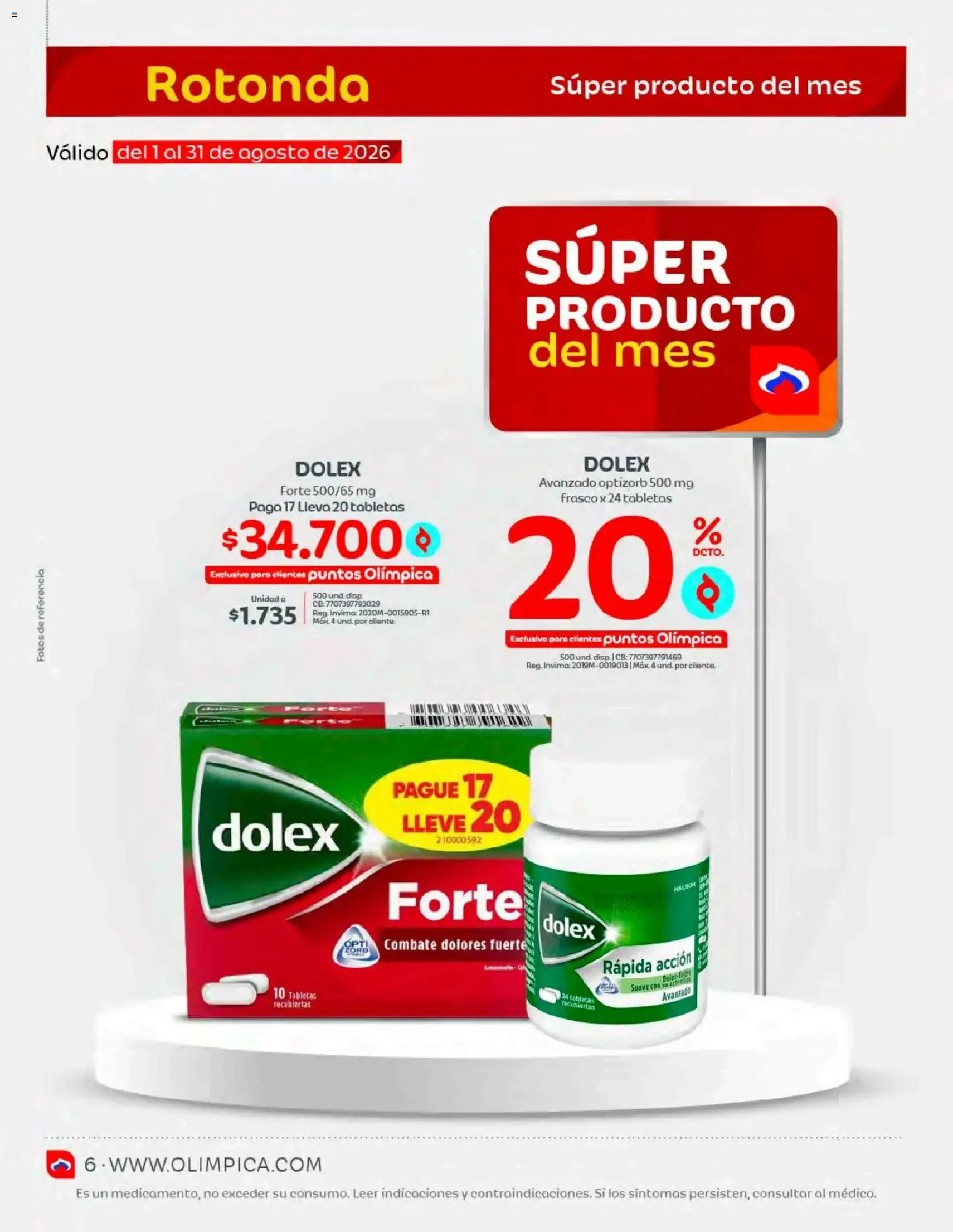 Olímpica catálogo - folleto válido desde 01/08/2026 página 6 de 13