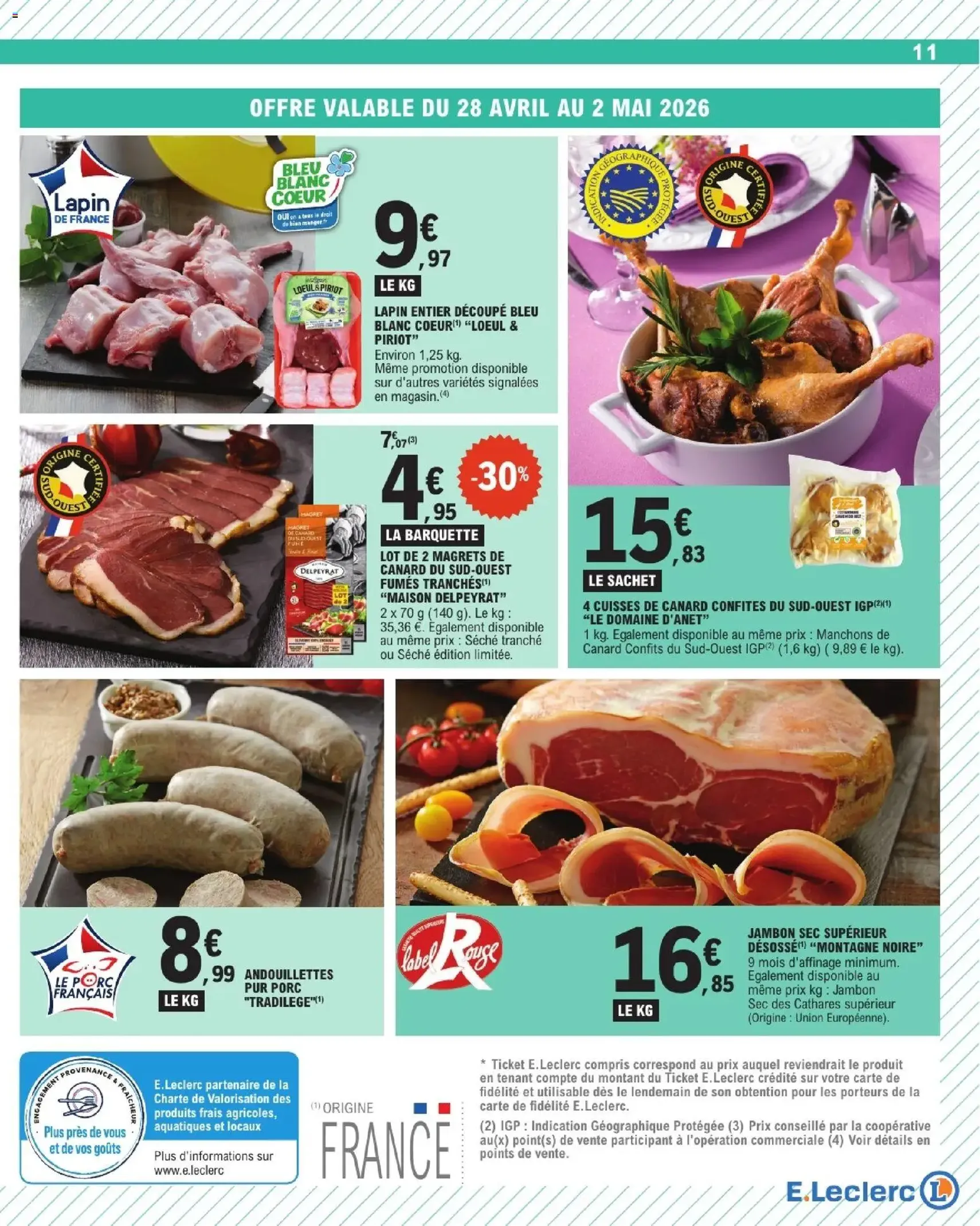 E.Leclerc catalogue de la semaine 18 - brochure valable à partir du 28/04/2026, page 11 sur 32