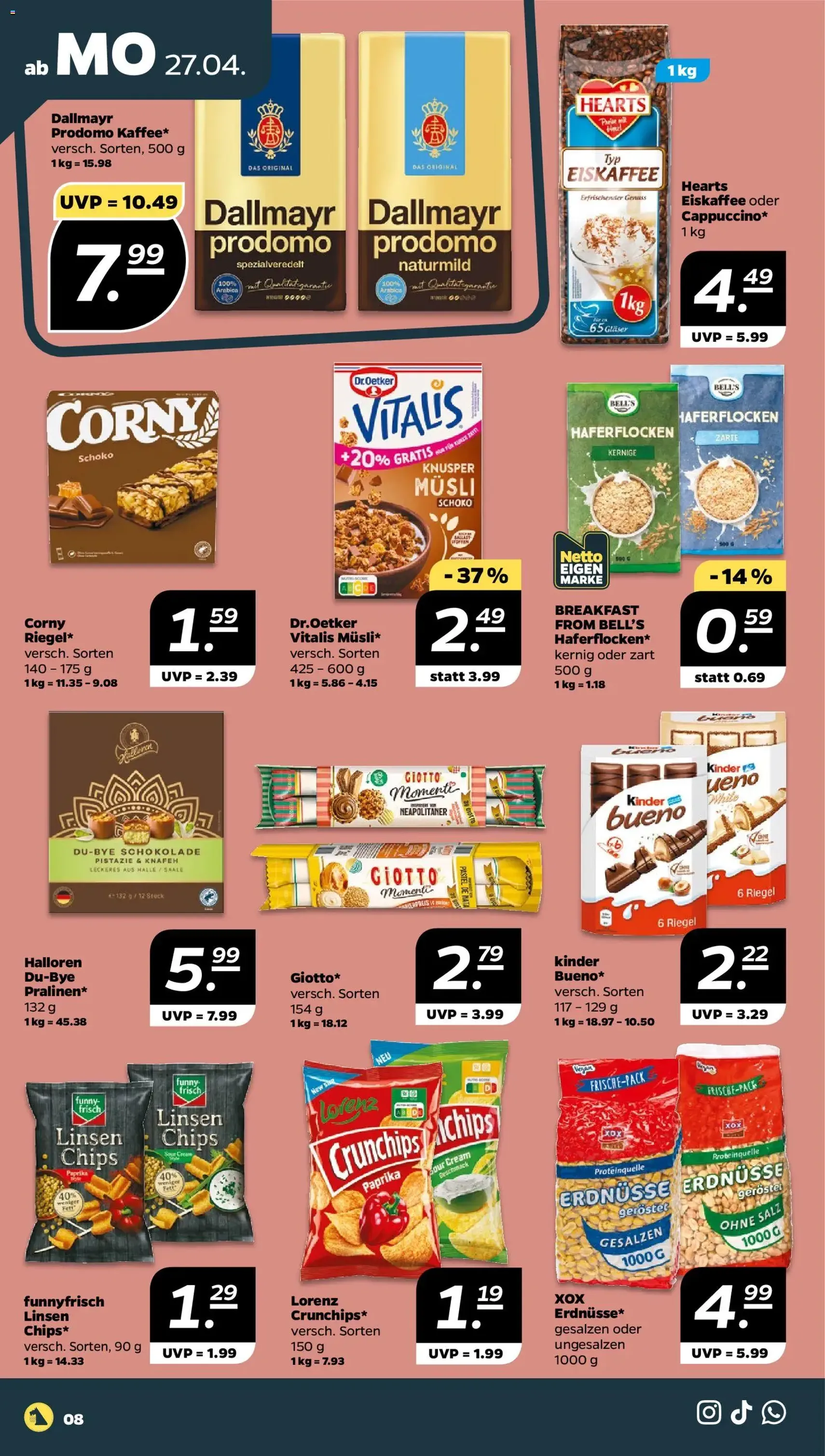 Netto Prospekt - Gültiger Prospekt ab 27.04.2026, Seite 8 von insgesamt 37