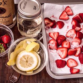 Recipe preview Slushy Strawberry Vodka Lemonade