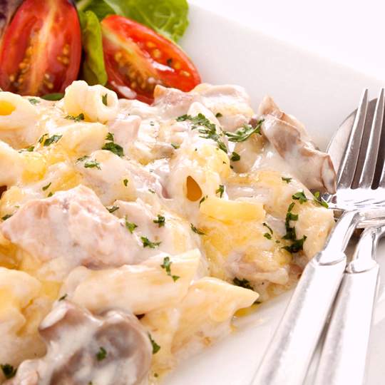 Anteprima ricetta Insalata di pasta con pollo e panna