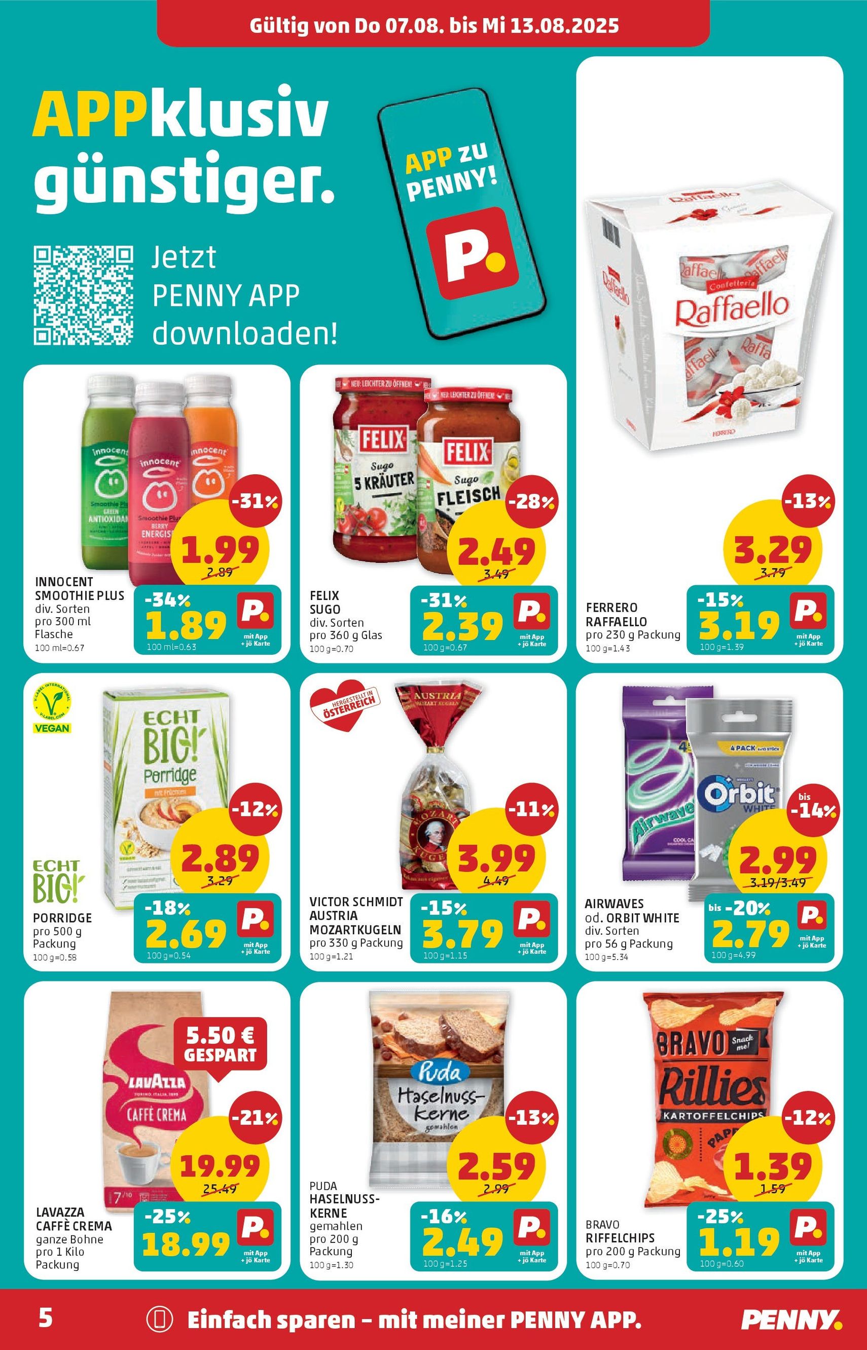 Penny Markt Flugblatt - Gültiger Prospekt ab 07.08.2025, Seite 5 von insgesamt 24