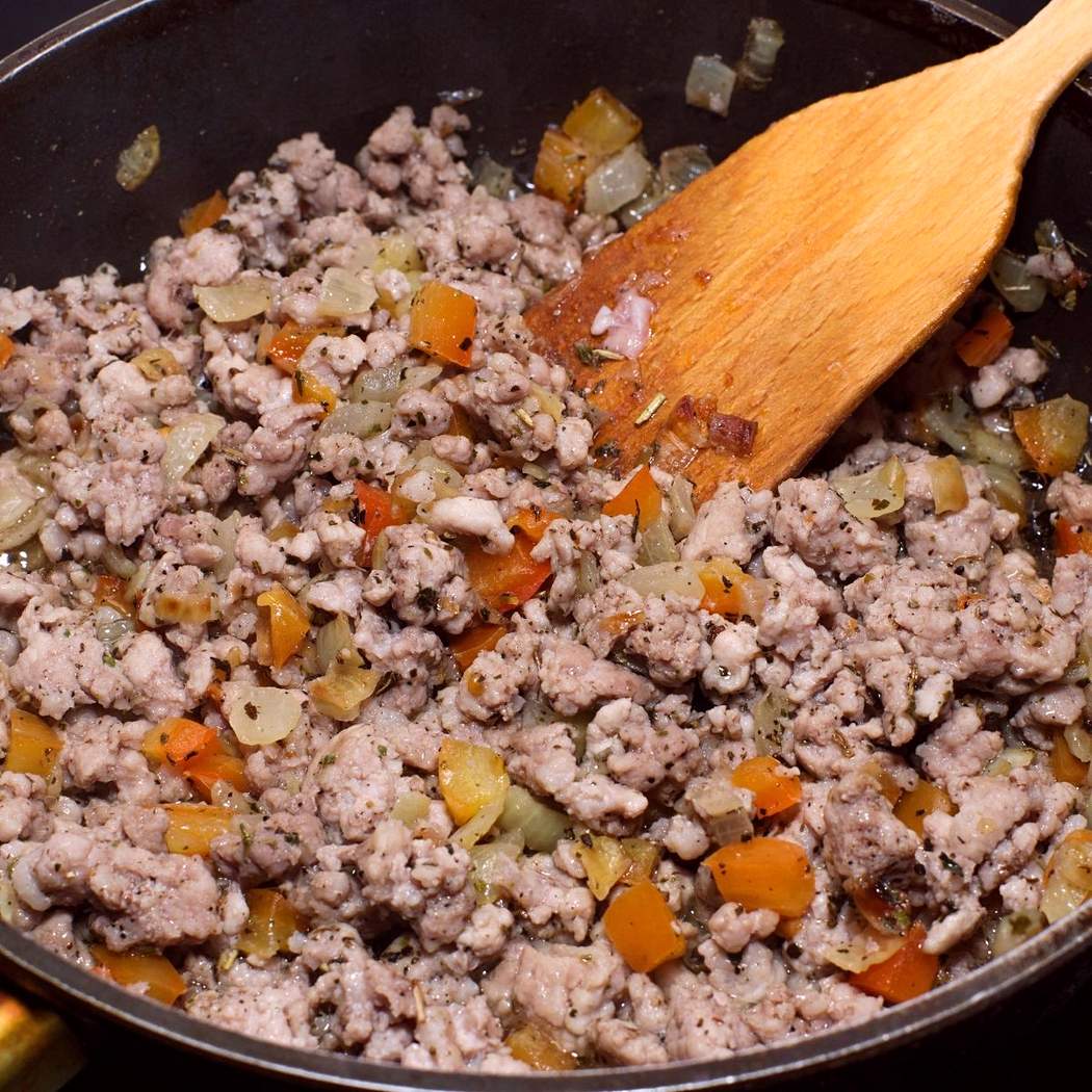 Carne macinata in padella
