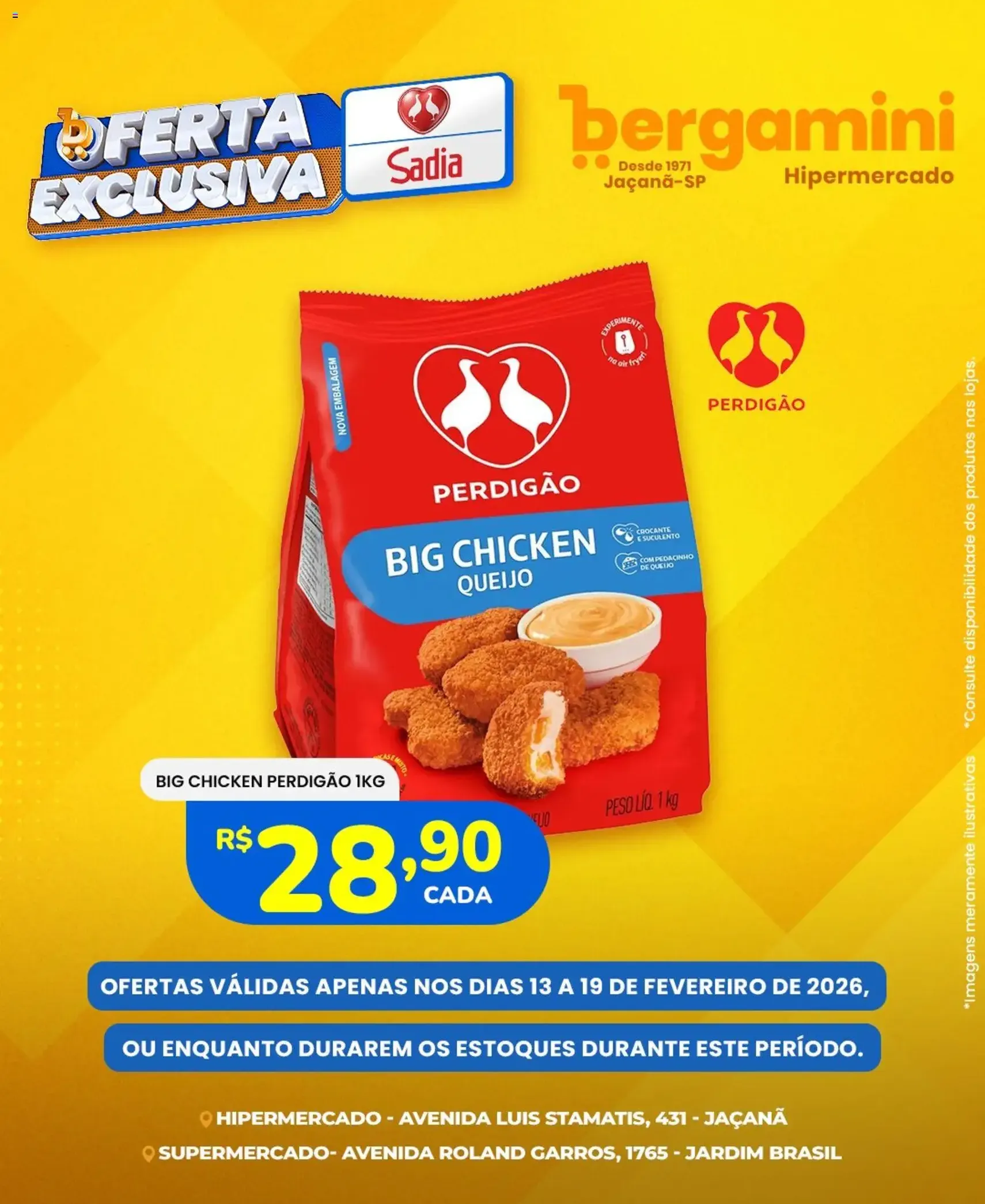 Supermercado Bergamini - Ofertas Sadia e Perdigão - folheto válido a partir de 13/02/2026 página 7 de 7